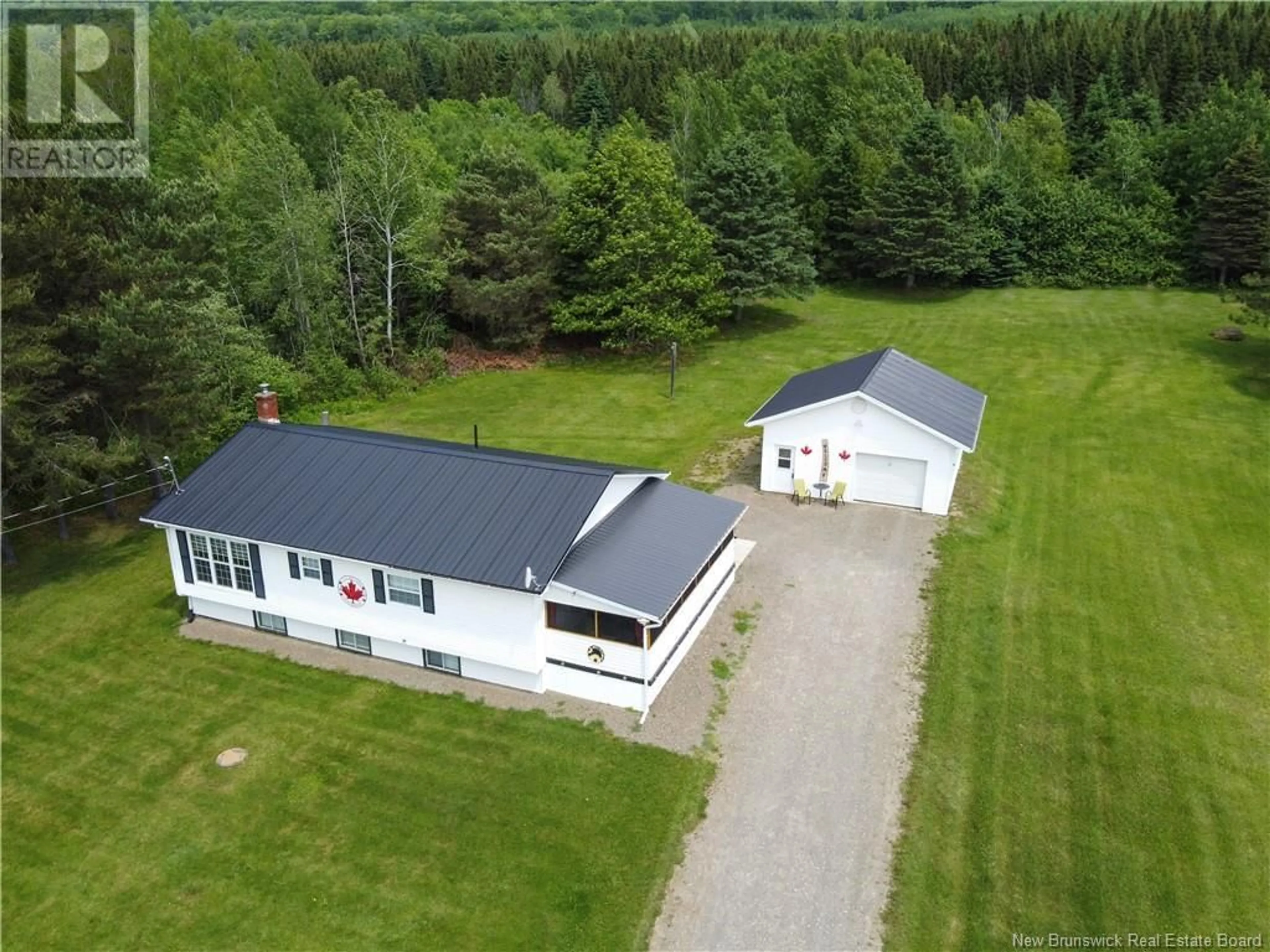 A pic from outside/outdoor area/front of a property/back of a property/a pic from drone, building for 137 OAKLAND ROAD, Oakland New Brunswick E7L2W5