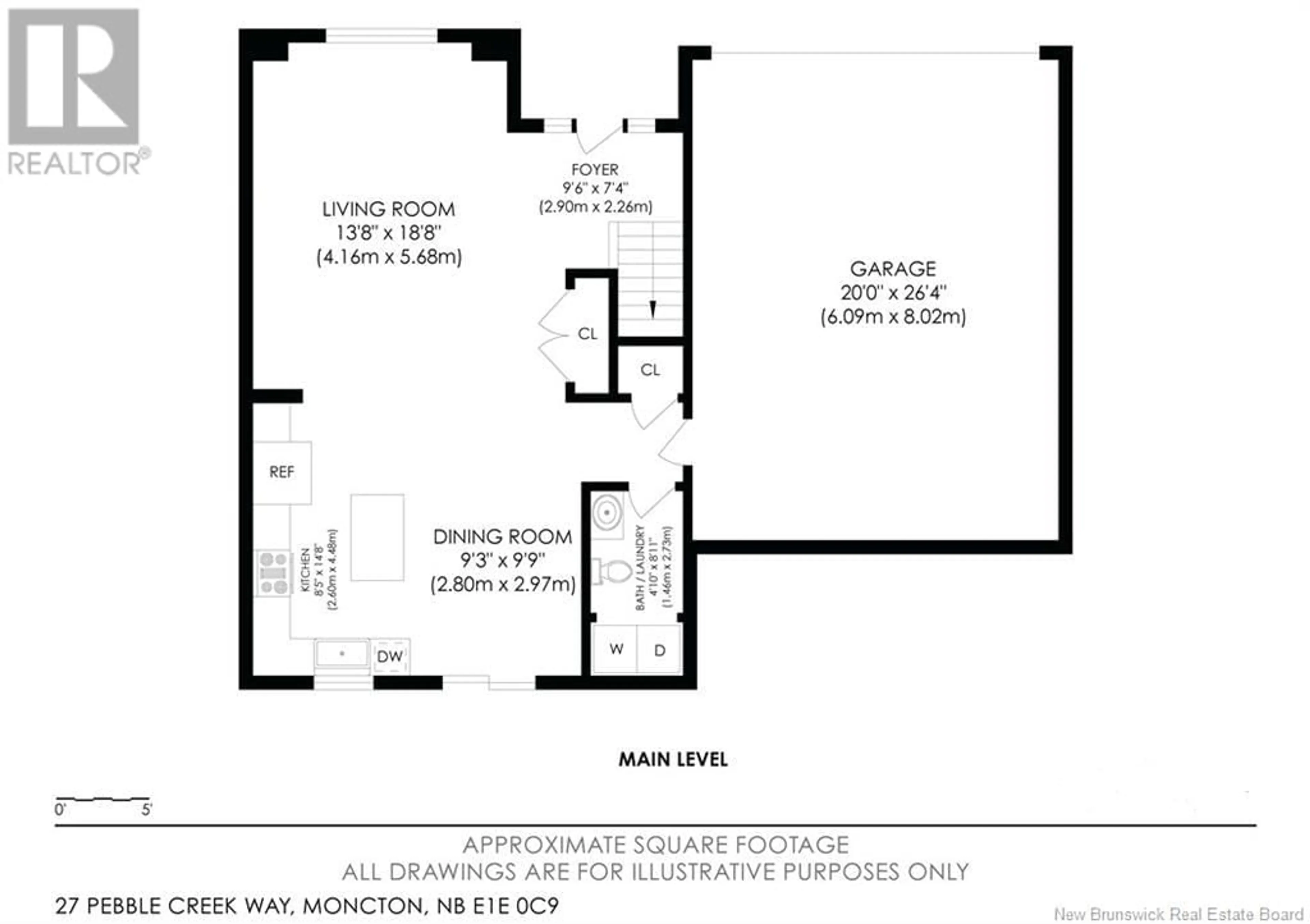 Floor plan for 27 PEBBLE CREEK WAY, Moncton New Brunswick E1E0C7