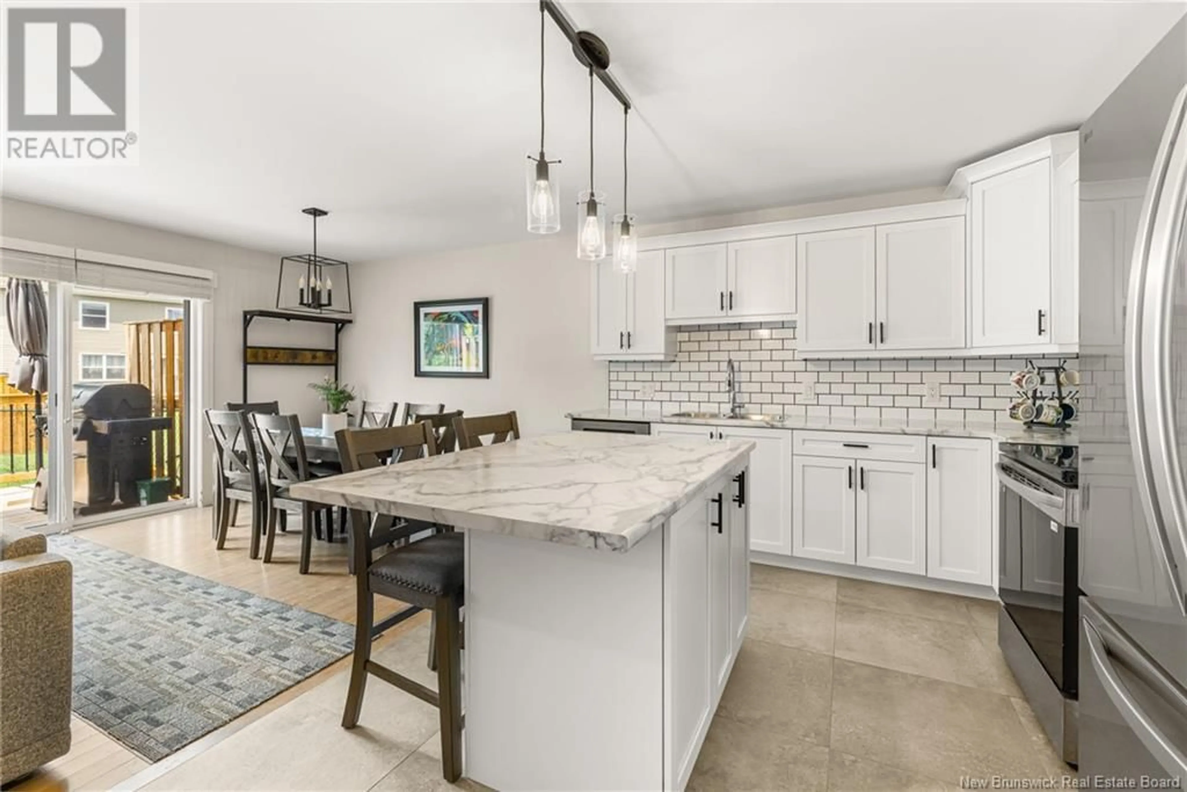Open concept kitchen, ceramic/tile floor for 28 LOUDUN STREET, Dieppe New Brunswick E1A9X4