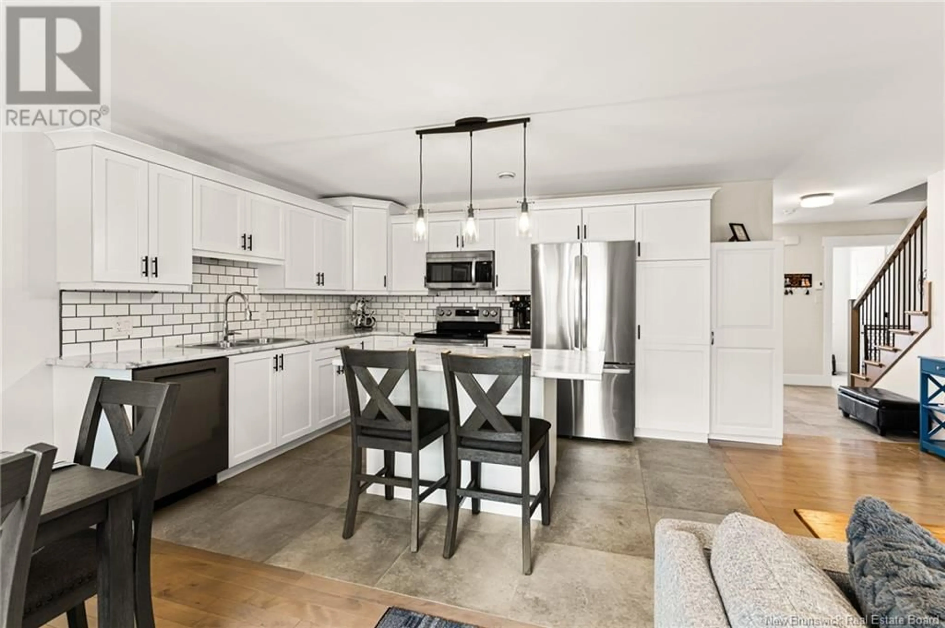 Open concept kitchen, ceramic/tile floor for 28 LOUDUN STREET, Dieppe New Brunswick E1A9X4