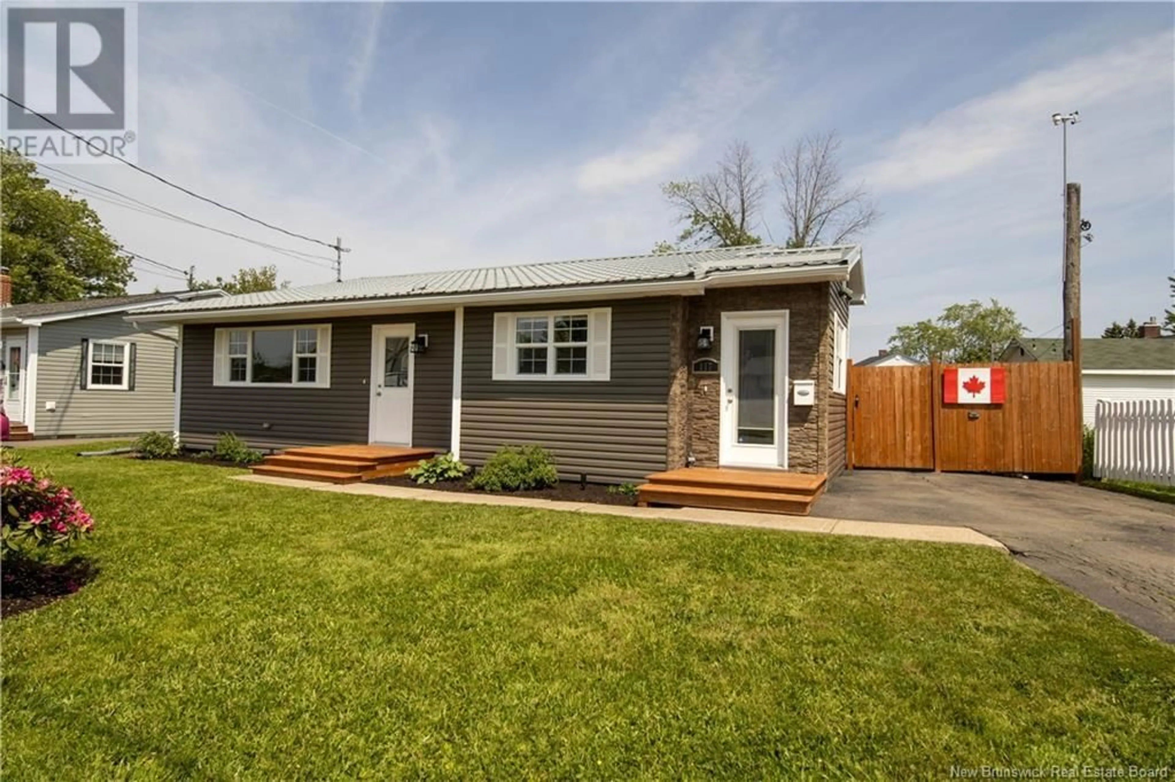 Home with vinyl exterior material, street for 117 MASTERS ROAD, Moncton New Brunswick E1A4S4