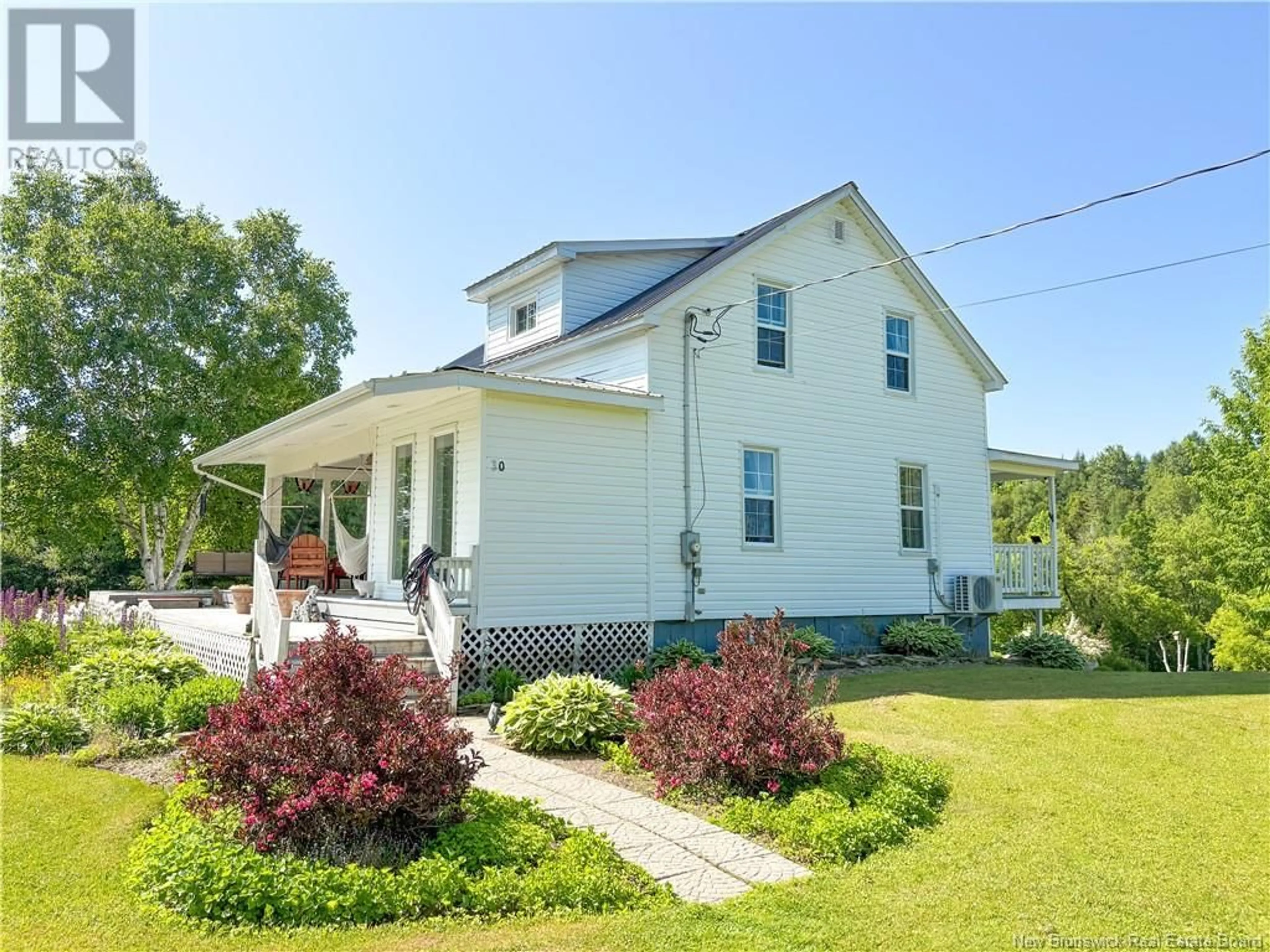 Home with vinyl exterior material, street for 30 SMITH HEIGHTS, Wicklow New Brunswick E7L3W9