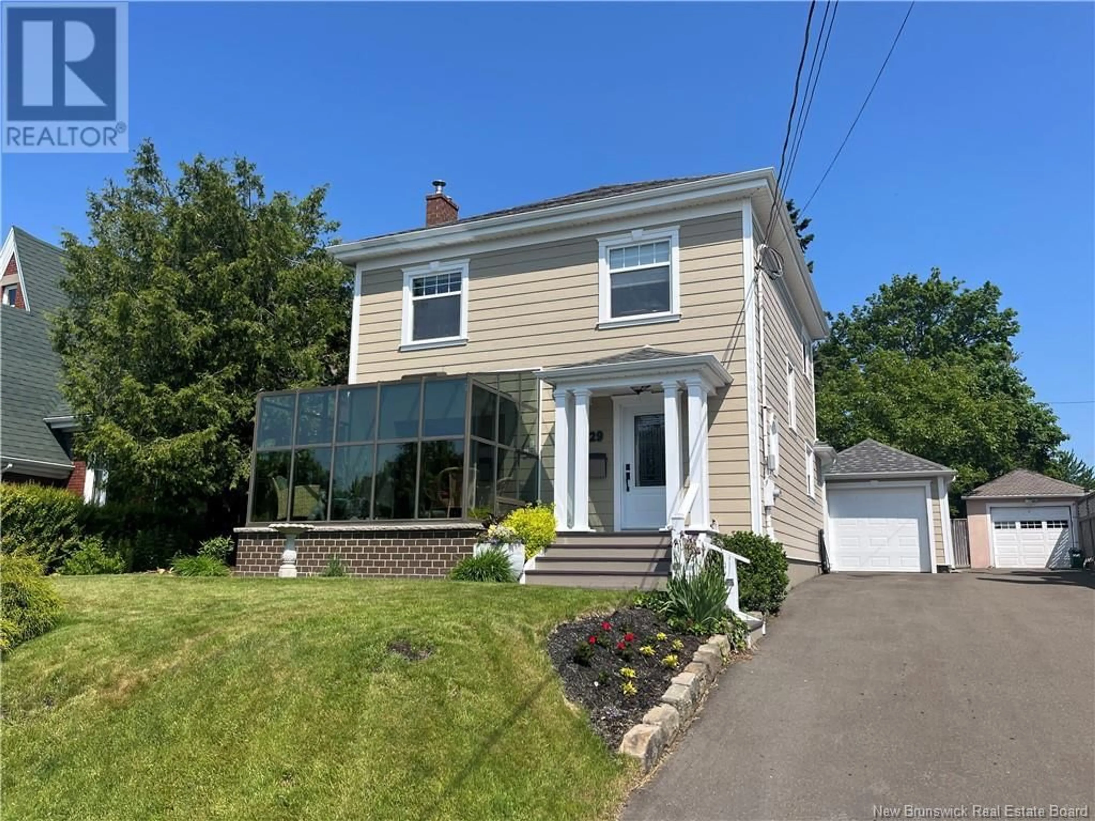 Home with vinyl exterior material, street for 29 HILLCREST DRIVE, Moncton New Brunswick E1E1V9