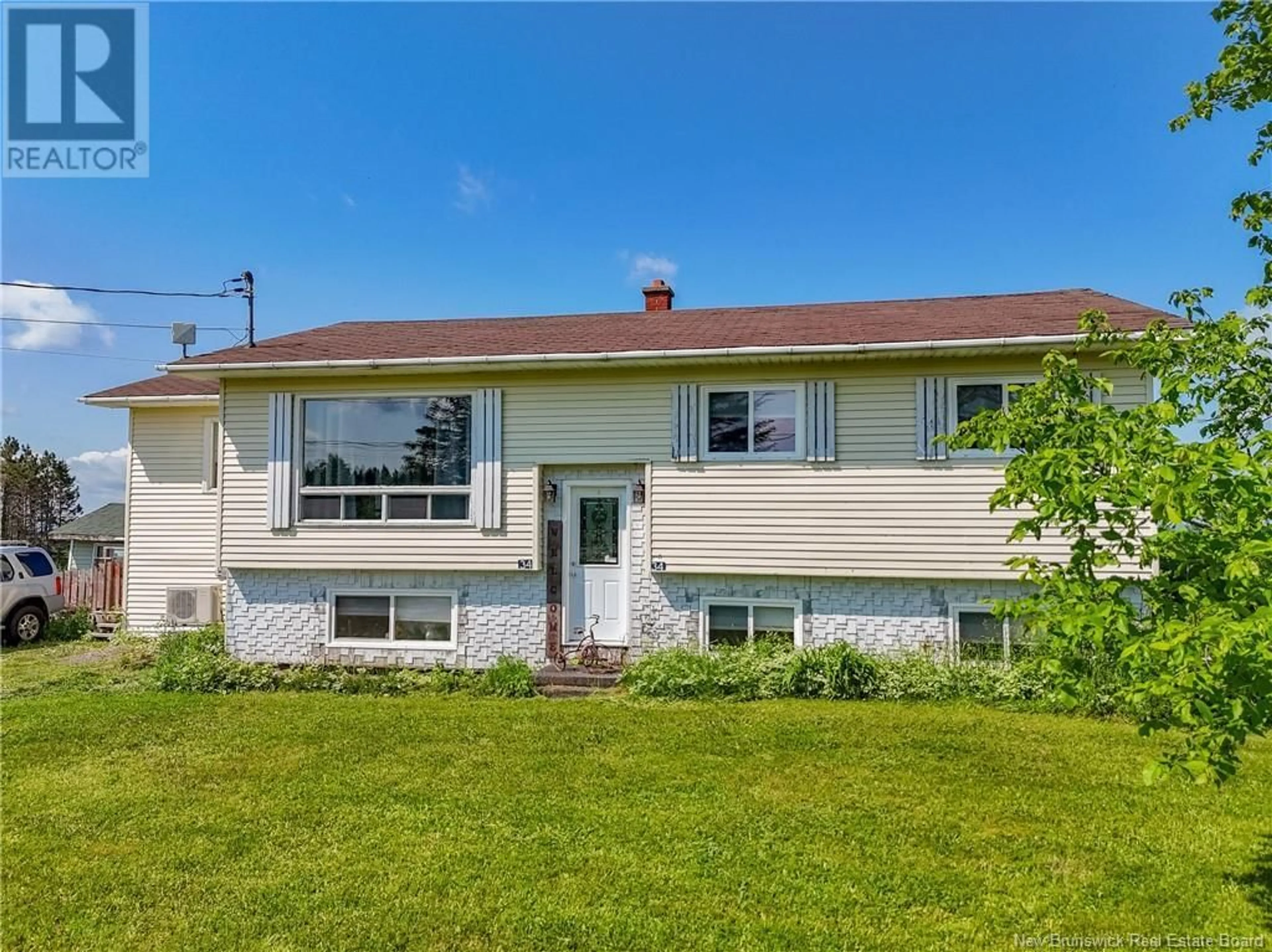 Home with vinyl exterior material, street for 34 FROG LAKE ROAD, Harvey New Brunswick E6K2C7
