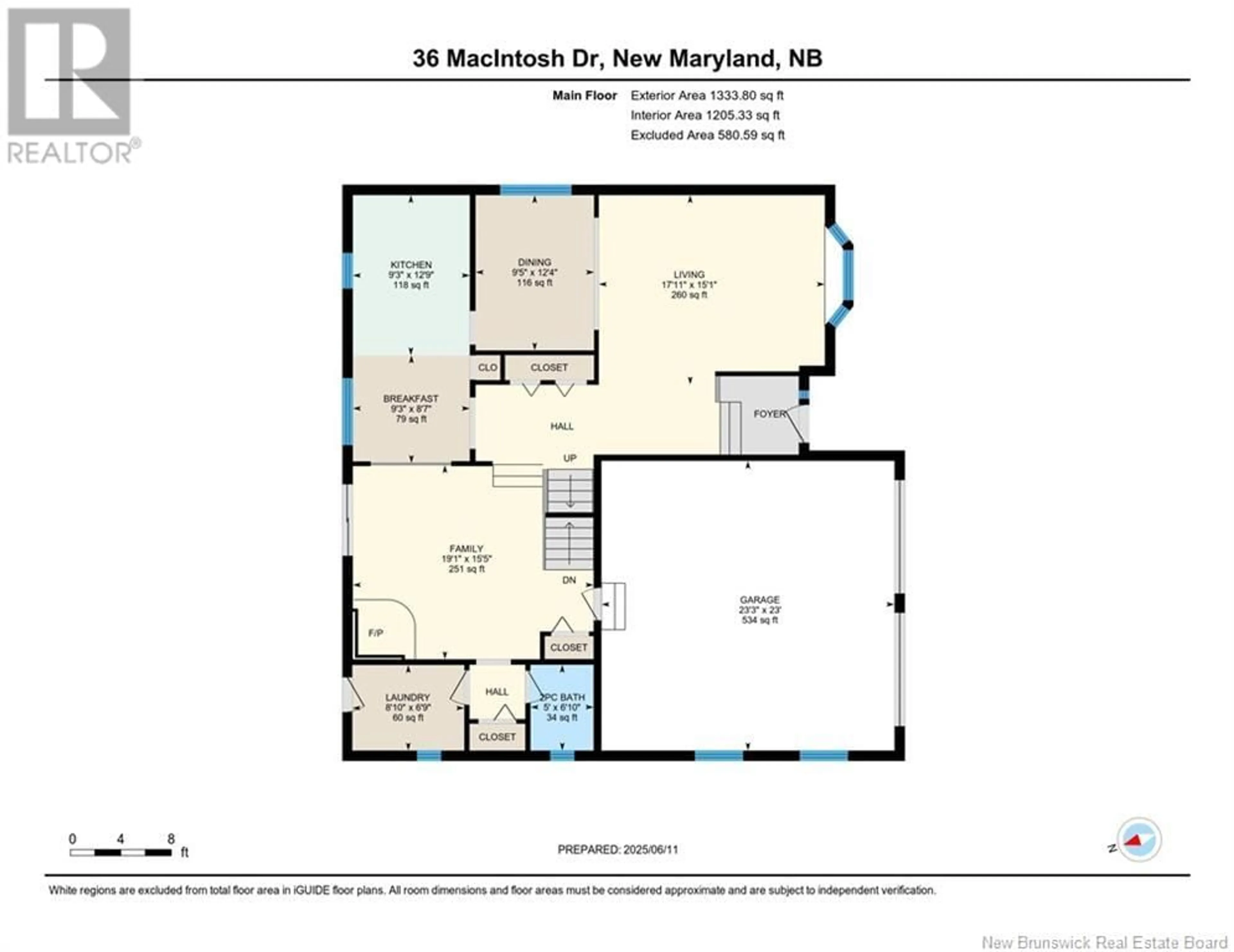 Floor plan for 36 MACINTOSH DRIVE, New Maryland New Brunswick E3C1B5