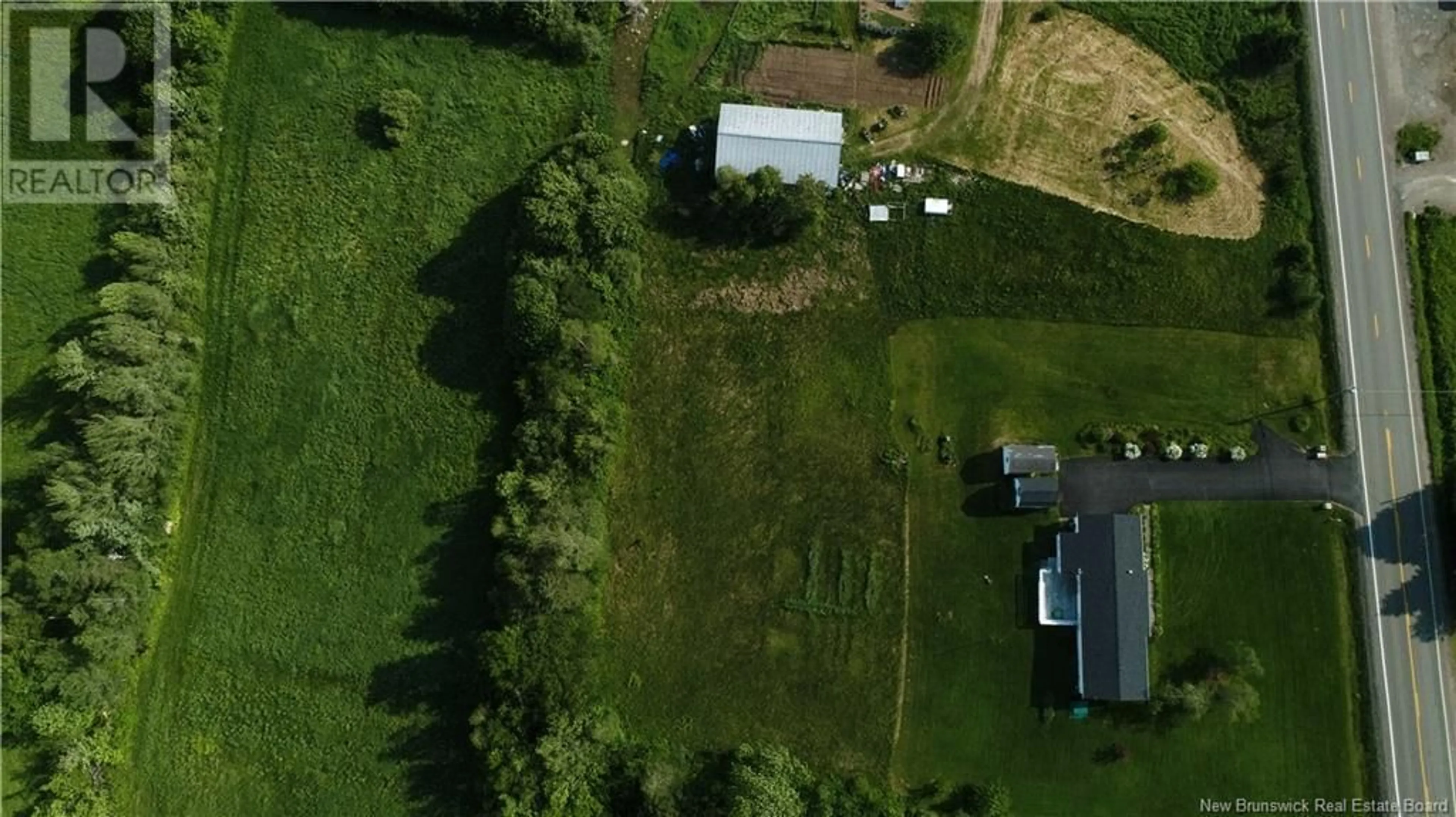 A pic from outside/outdoor area/front of a property/back of a property/a pic from drone, water/lake/river/ocean view for 2361 ROUTE 3, Harvey New Brunswick E6K3W9