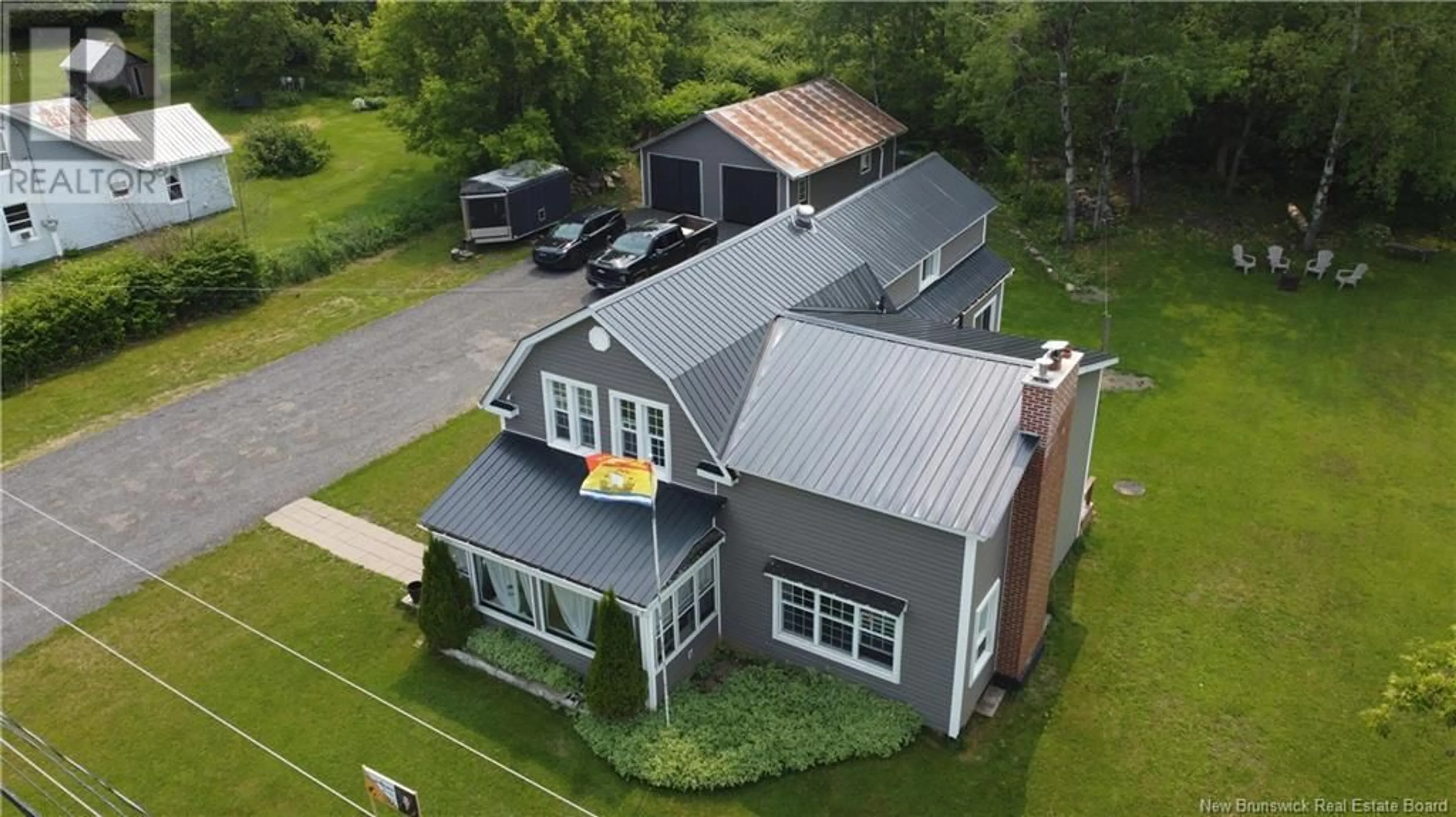 A pic from outside/outdoor area/front of a property/back of a property/a pic from drone, building for 2677 103 ROUTE, Somerville New Brunswick E7P3A6