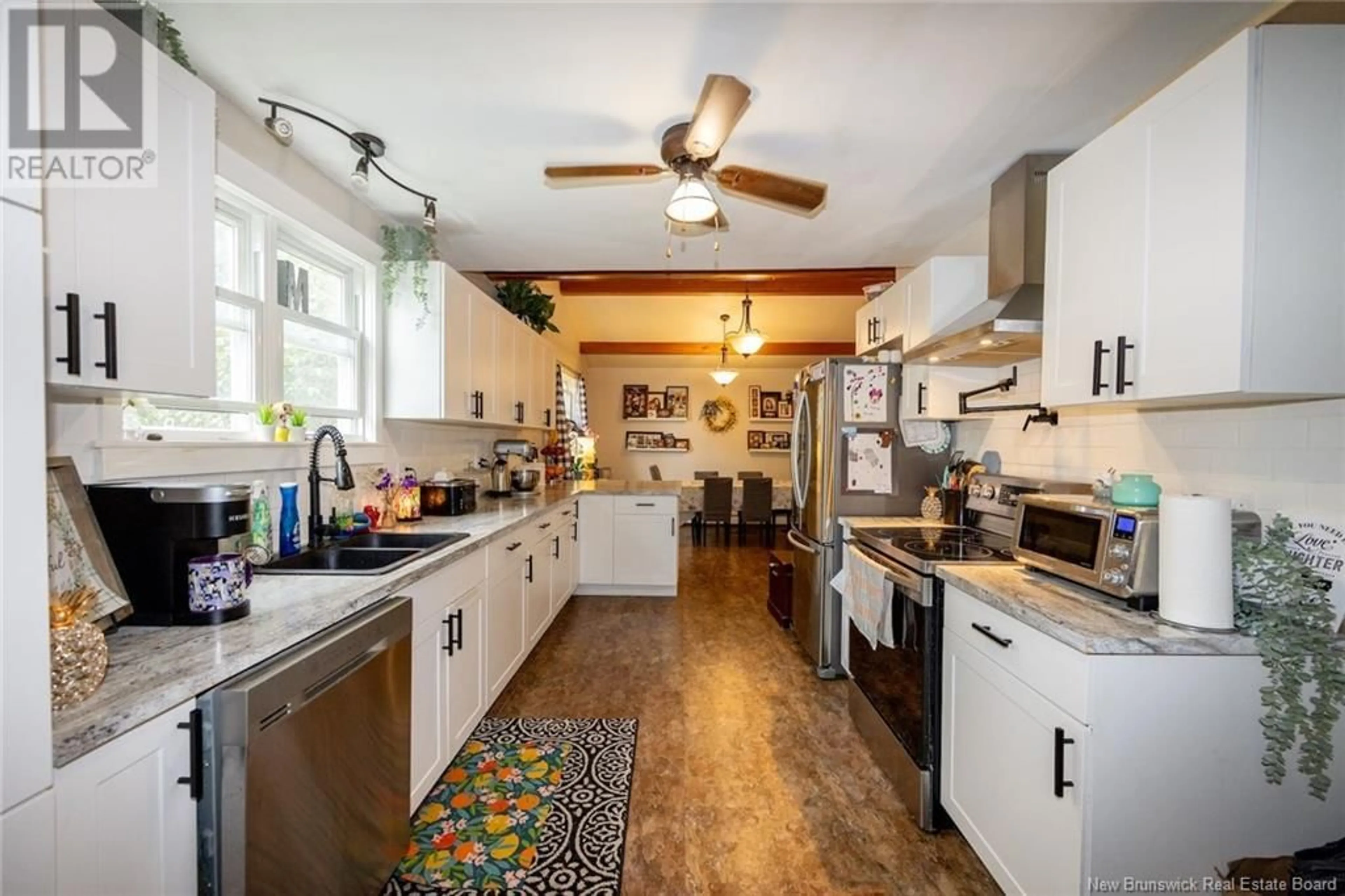 Open concept kitchen, ceramic/tile floor for 126 KIRKPATRICK STREET, Woodstock New Brunswick E7M2A9