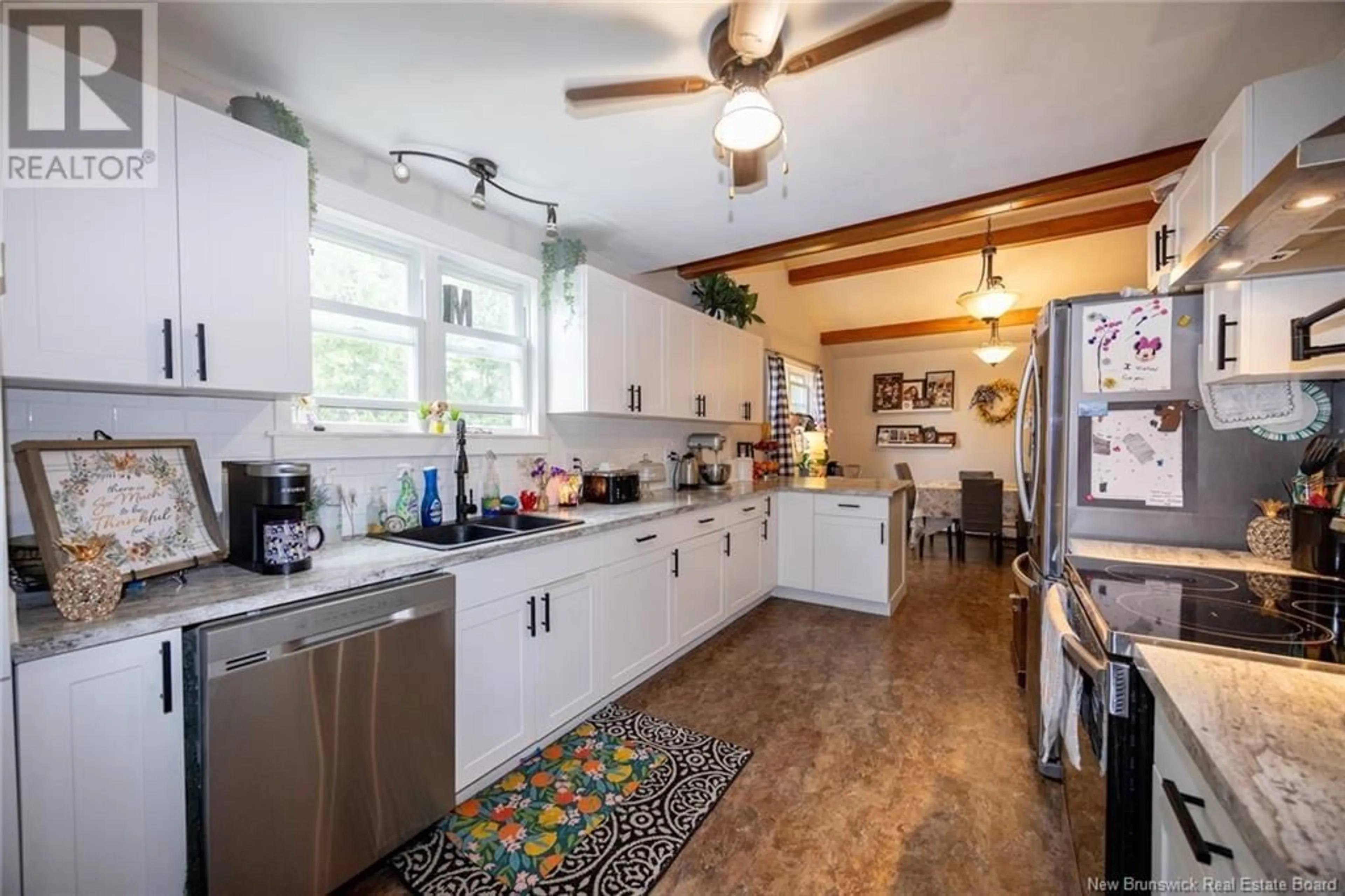 Open concept kitchen, ceramic/tile floor for 126 KIRKPATRICK STREET, Woodstock New Brunswick E7M2A9