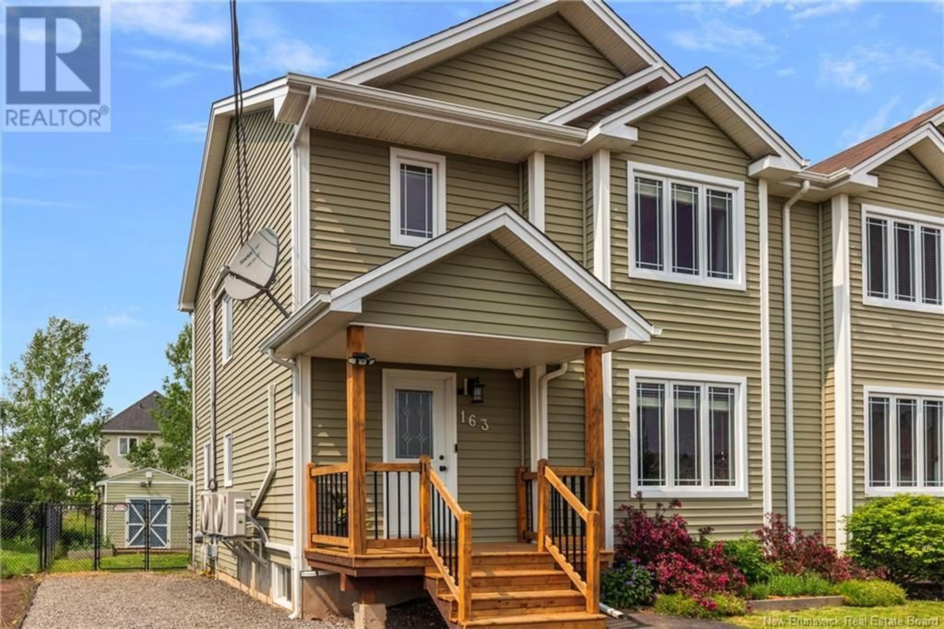 Home with vinyl exterior material, street for 163 CORIANDER STREET, Moncton New Brunswick E1G0R9