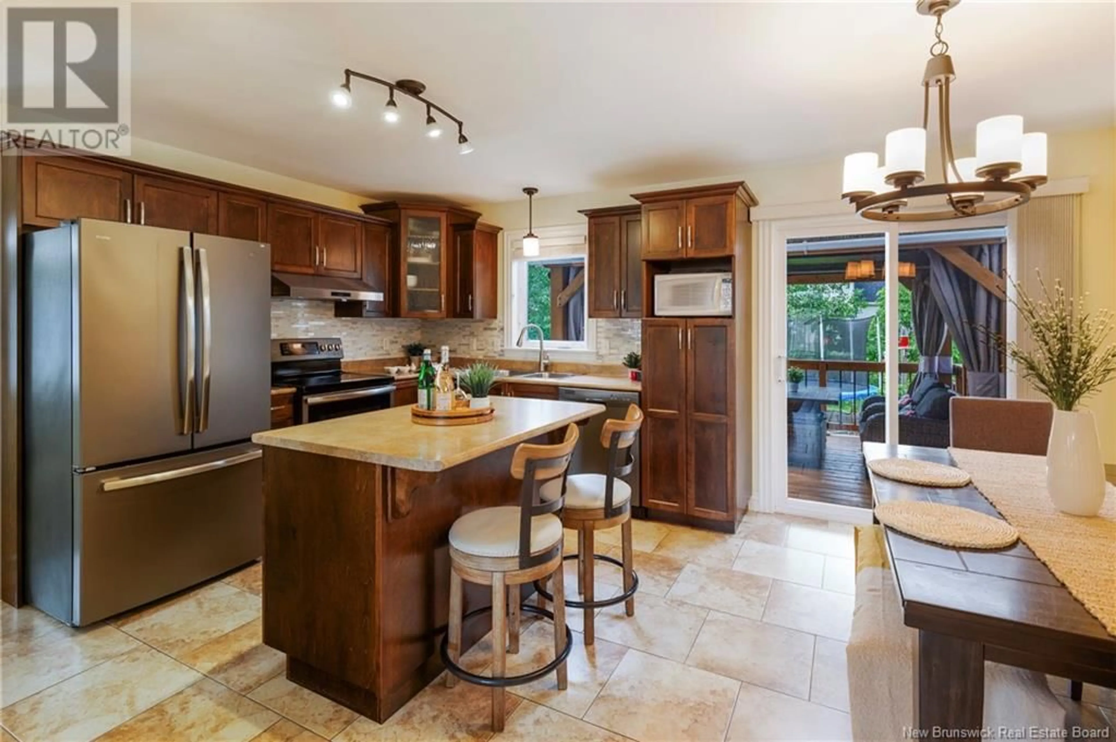 Open concept kitchen, ceramic/tile floor for 163 CORIANDER STREET, Moncton New Brunswick E1G0R9