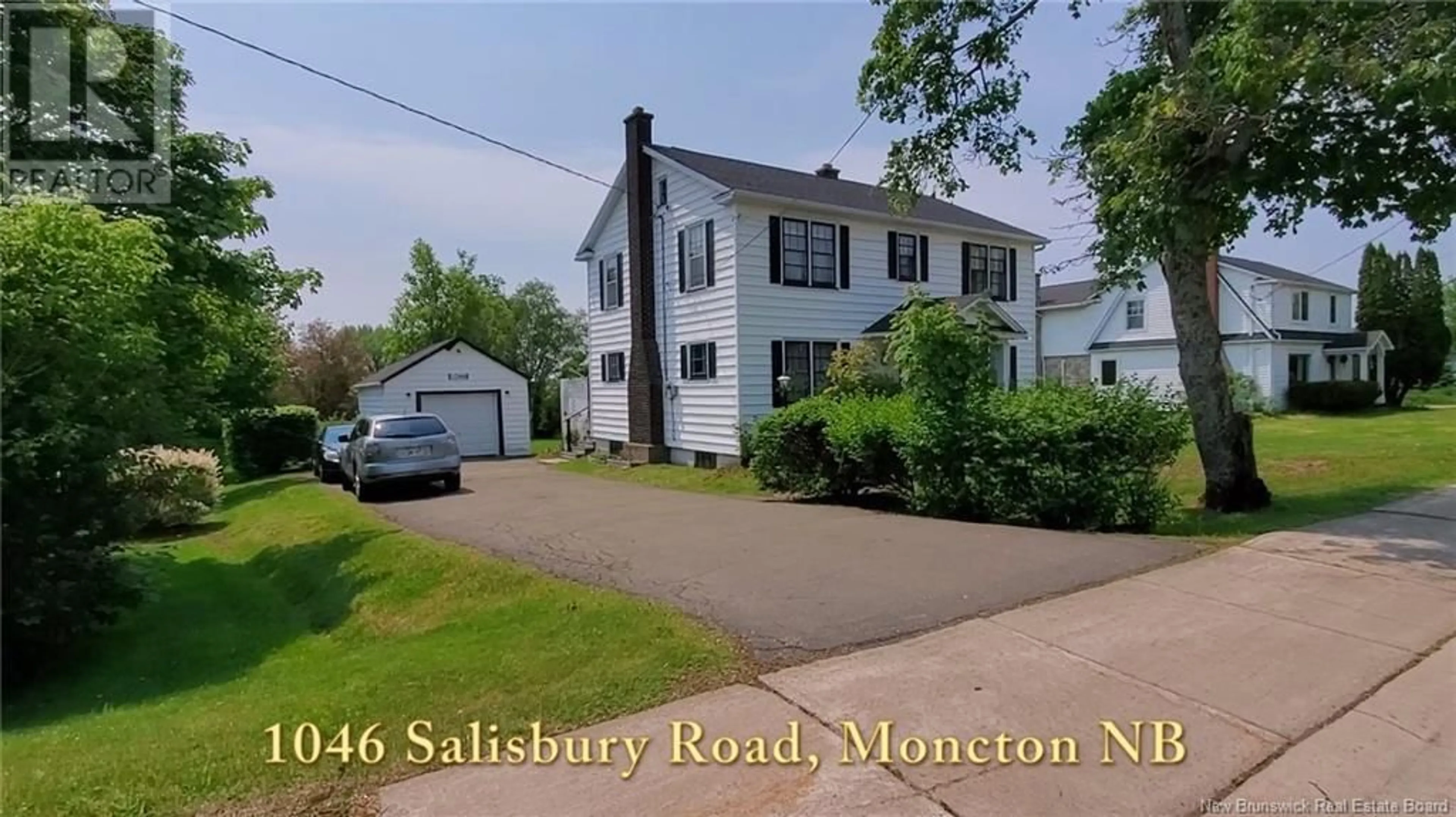 A pic from outside/outdoor area/front of a property/back of a property/a pic from drone, street for 1046 SALISBURY ROAD, Moncton New Brunswick E1E3V6