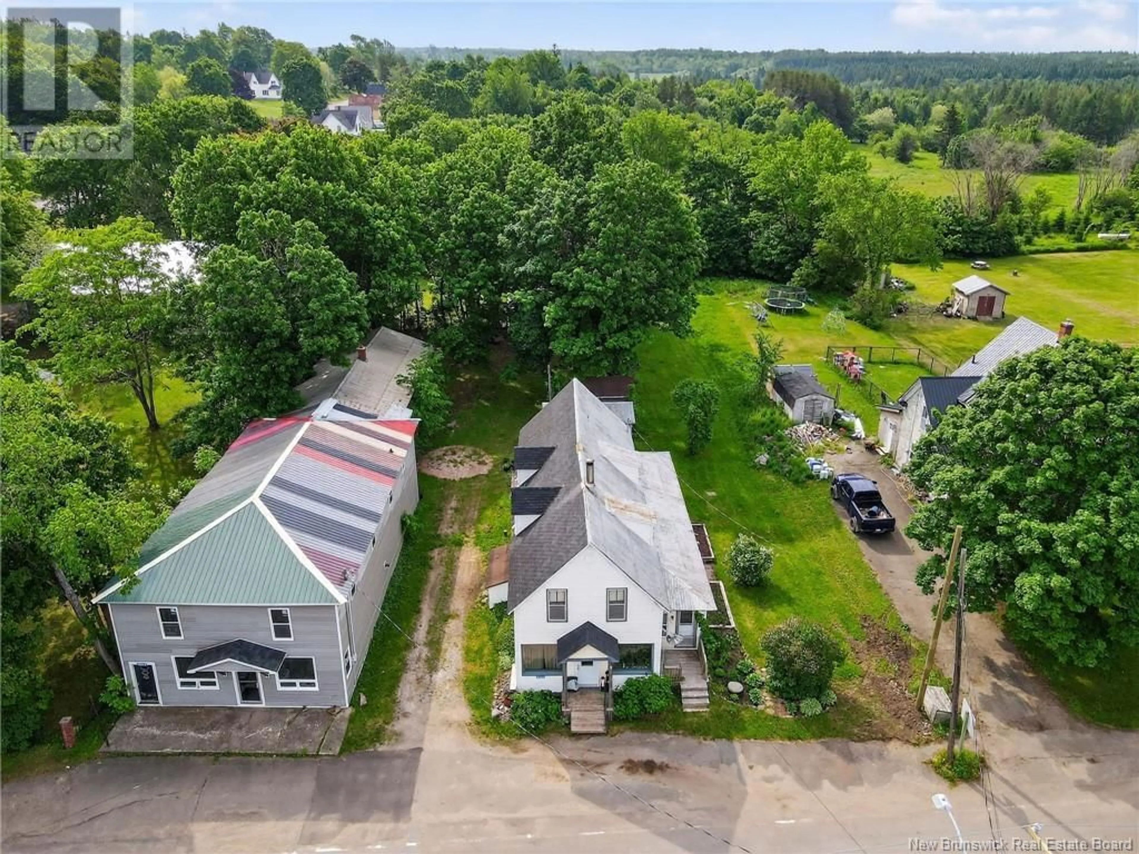 A pic from outside/outdoor area/front of a property/back of a property/a pic from drone, street for 4566 ROUTE 880, Havelock New Brunswick E4Z5K6