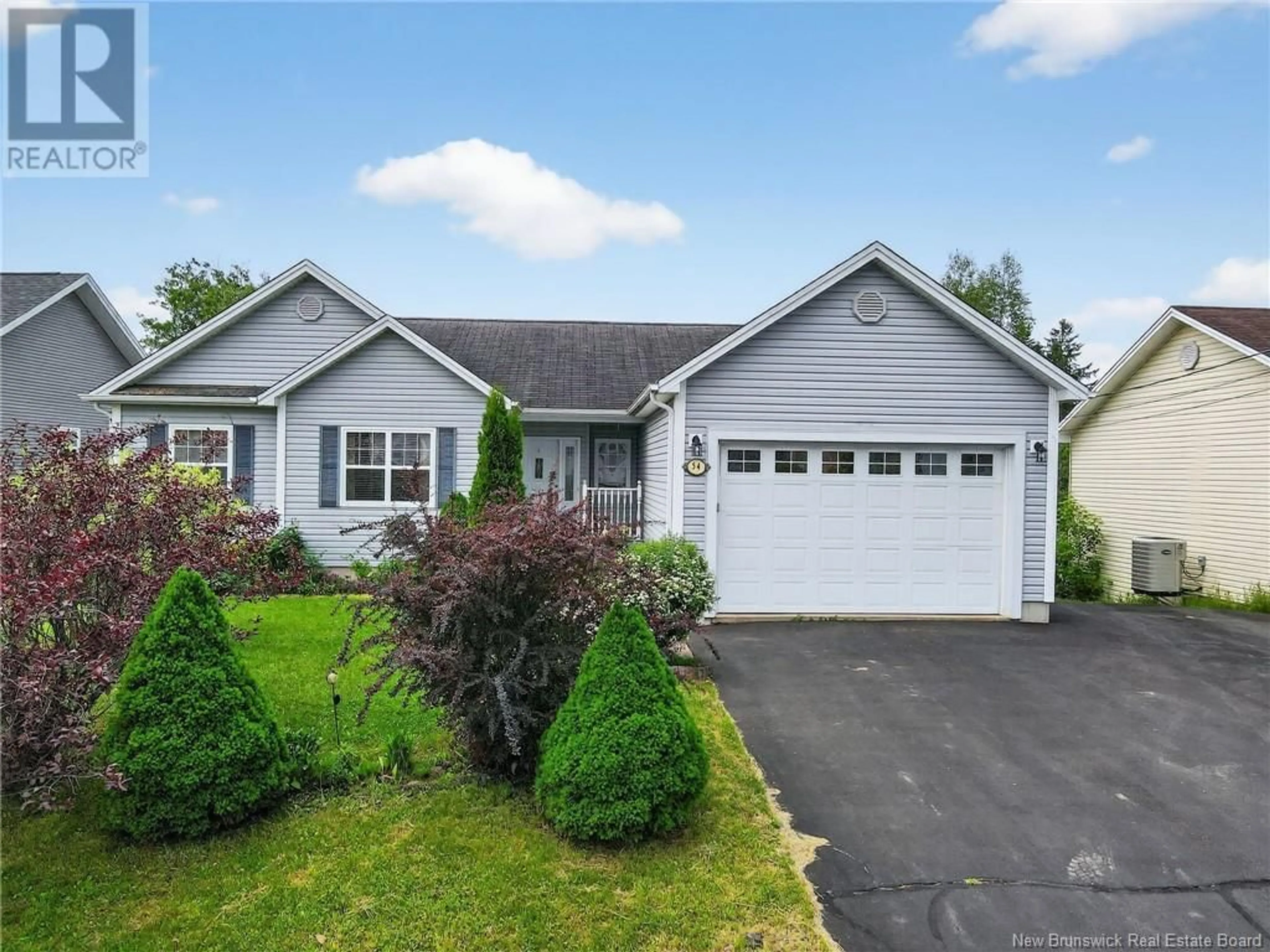 Home with vinyl exterior material, street for 54 LARSEN LANE, Salisbury New Brunswick E3J3N6
