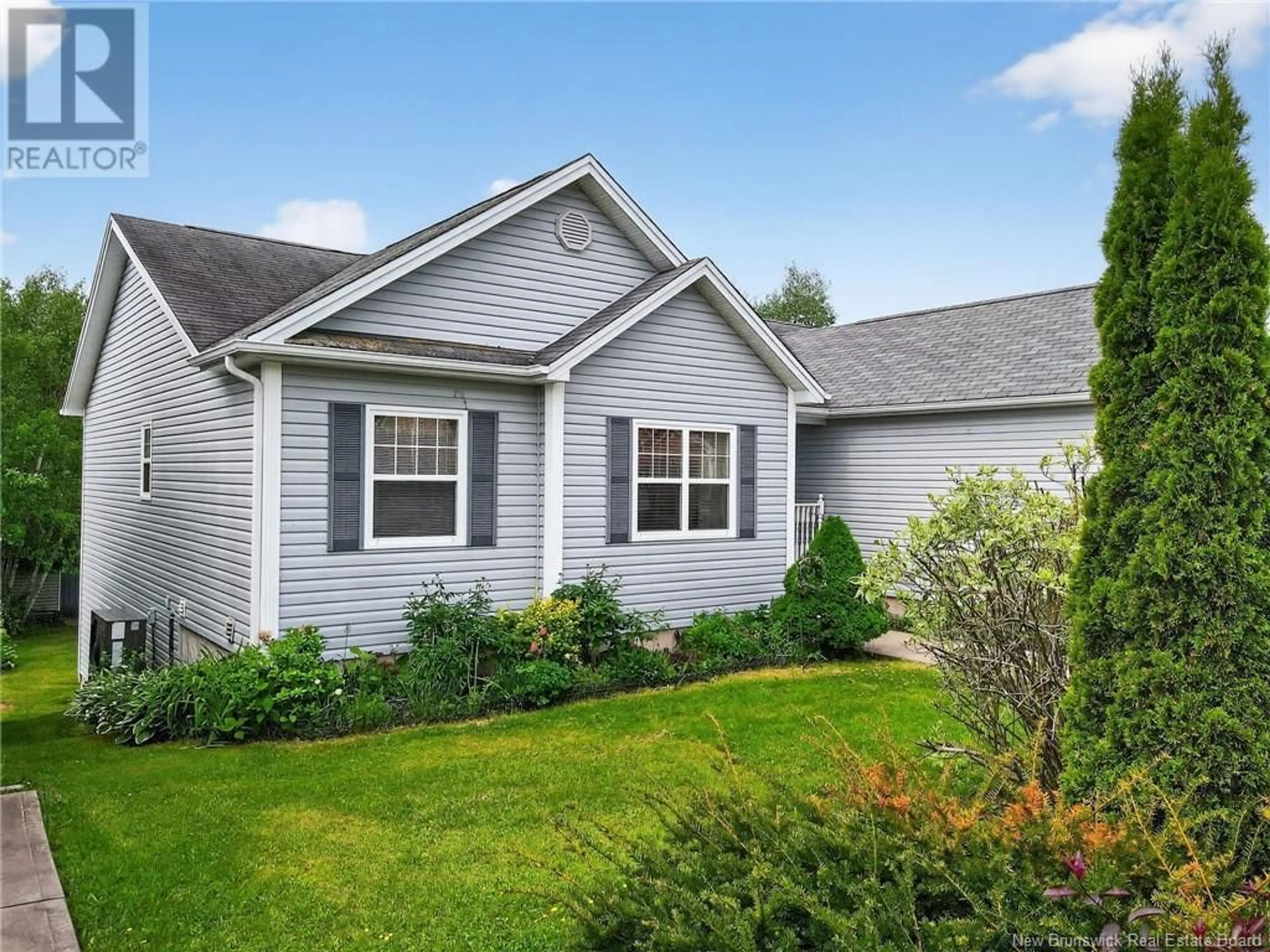 Home with vinyl exterior material, street for 54 LARSEN LANE, Salisbury New Brunswick E3J3N6