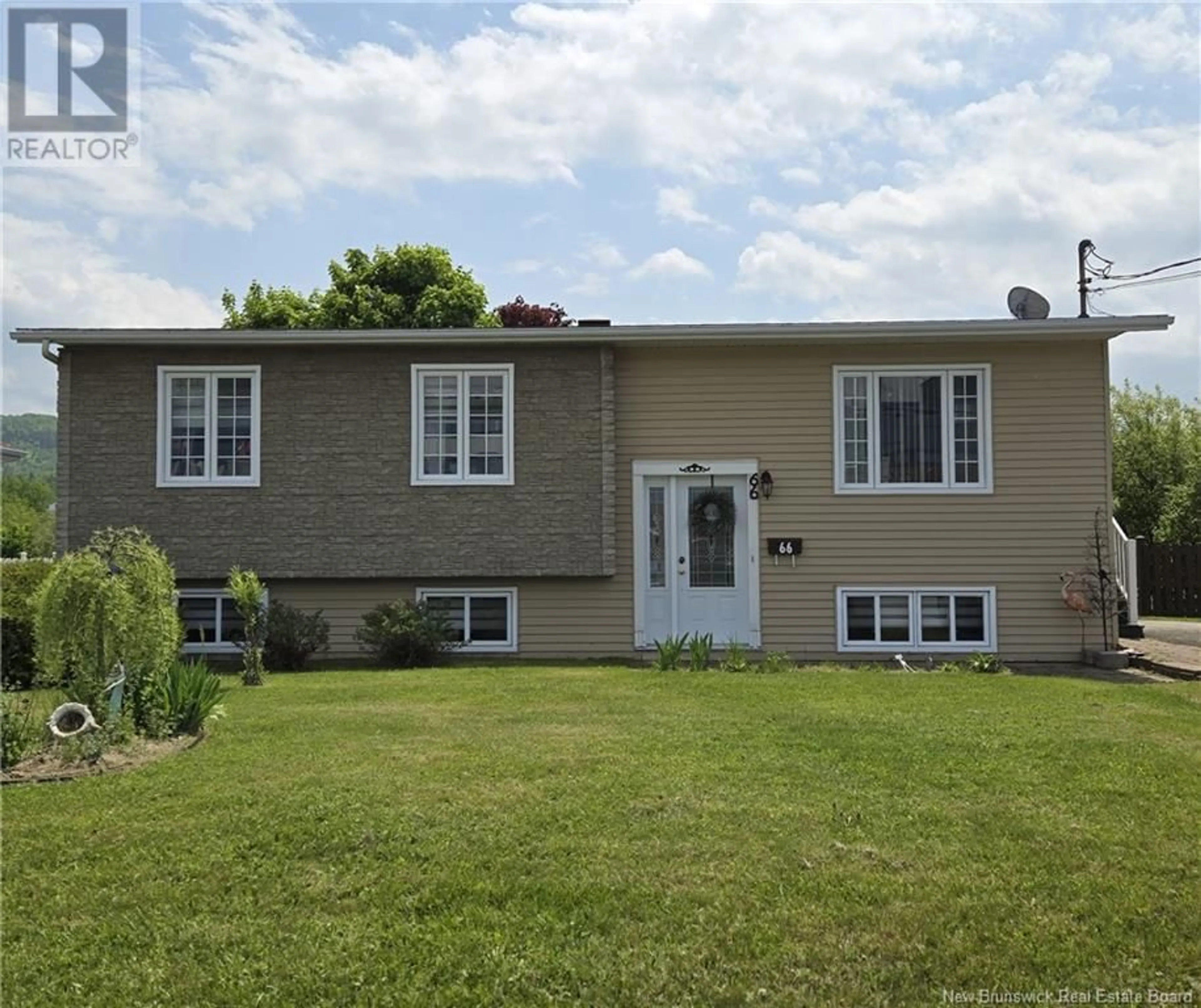 Home with vinyl exterior material, street for 66 DOVER STREET, Campbellton New Brunswick E3N3P6