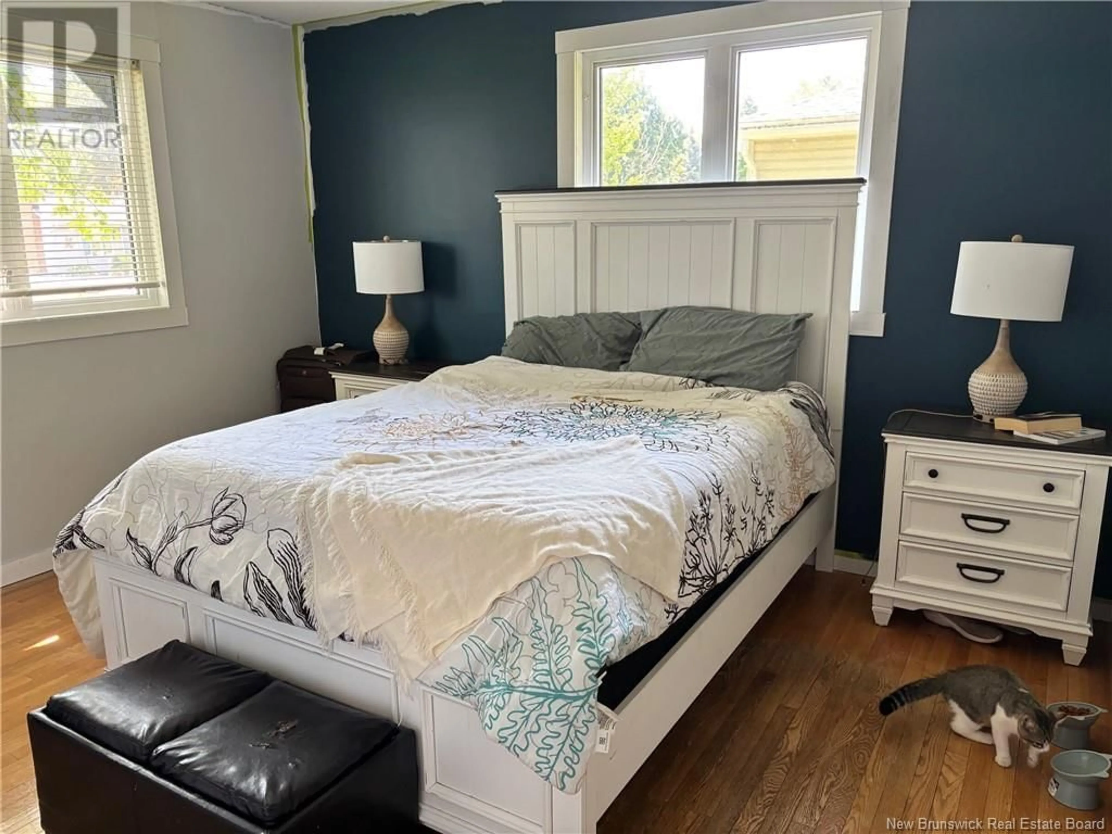 Bedroom with bed, wood/laminate floor for 110 MUNCEY DRIVE, Riverview New Brunswick E1B1A7