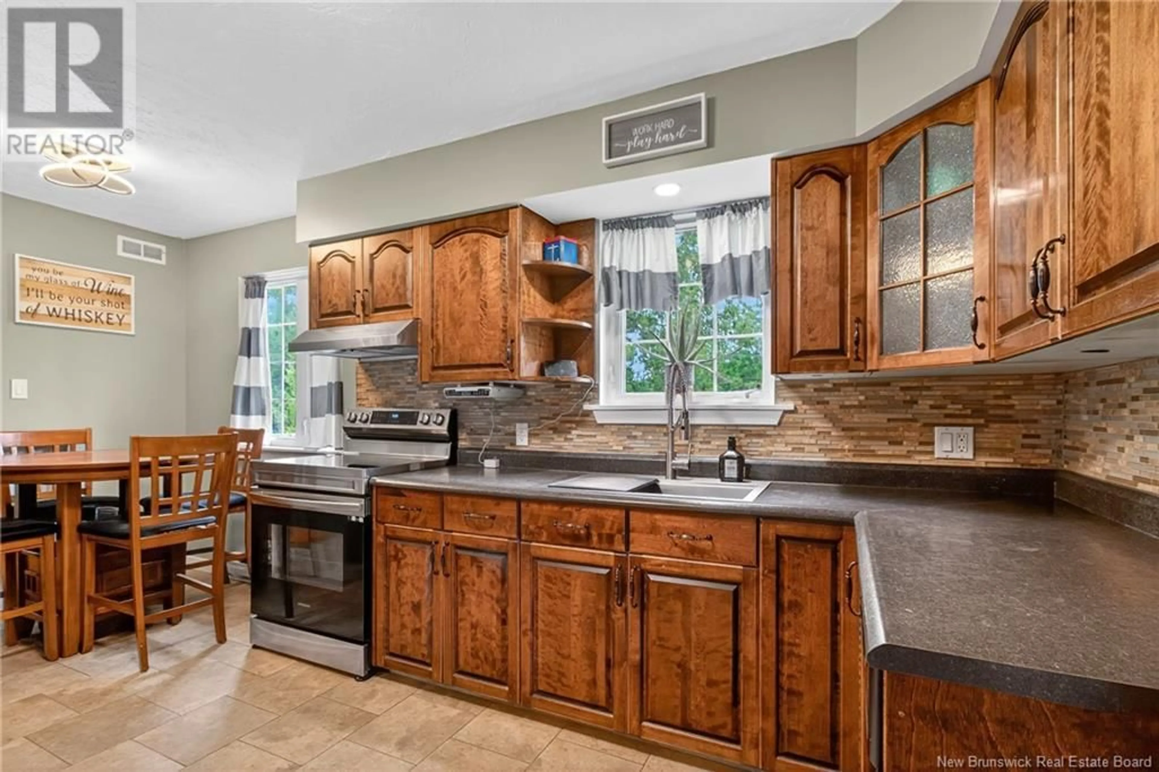 Open concept kitchen, ceramic/tile floor for 1286 BABINEAU ROAD, Cocagne New Brunswick E4R2E6