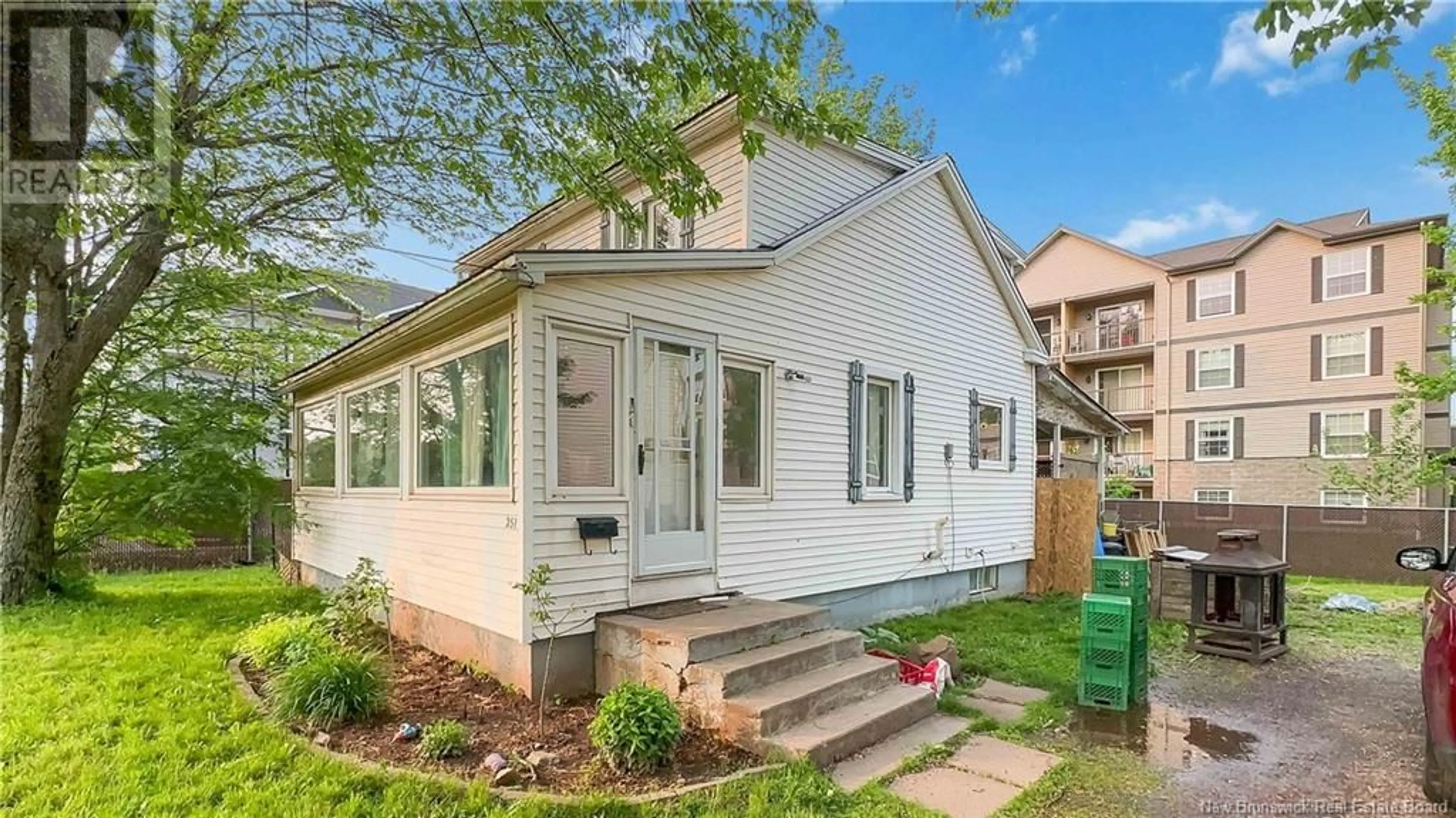 Home with vinyl exterior material, street for 351 MCLAUGHLIN DRIVE, Moncton New Brunswick E1A4R3