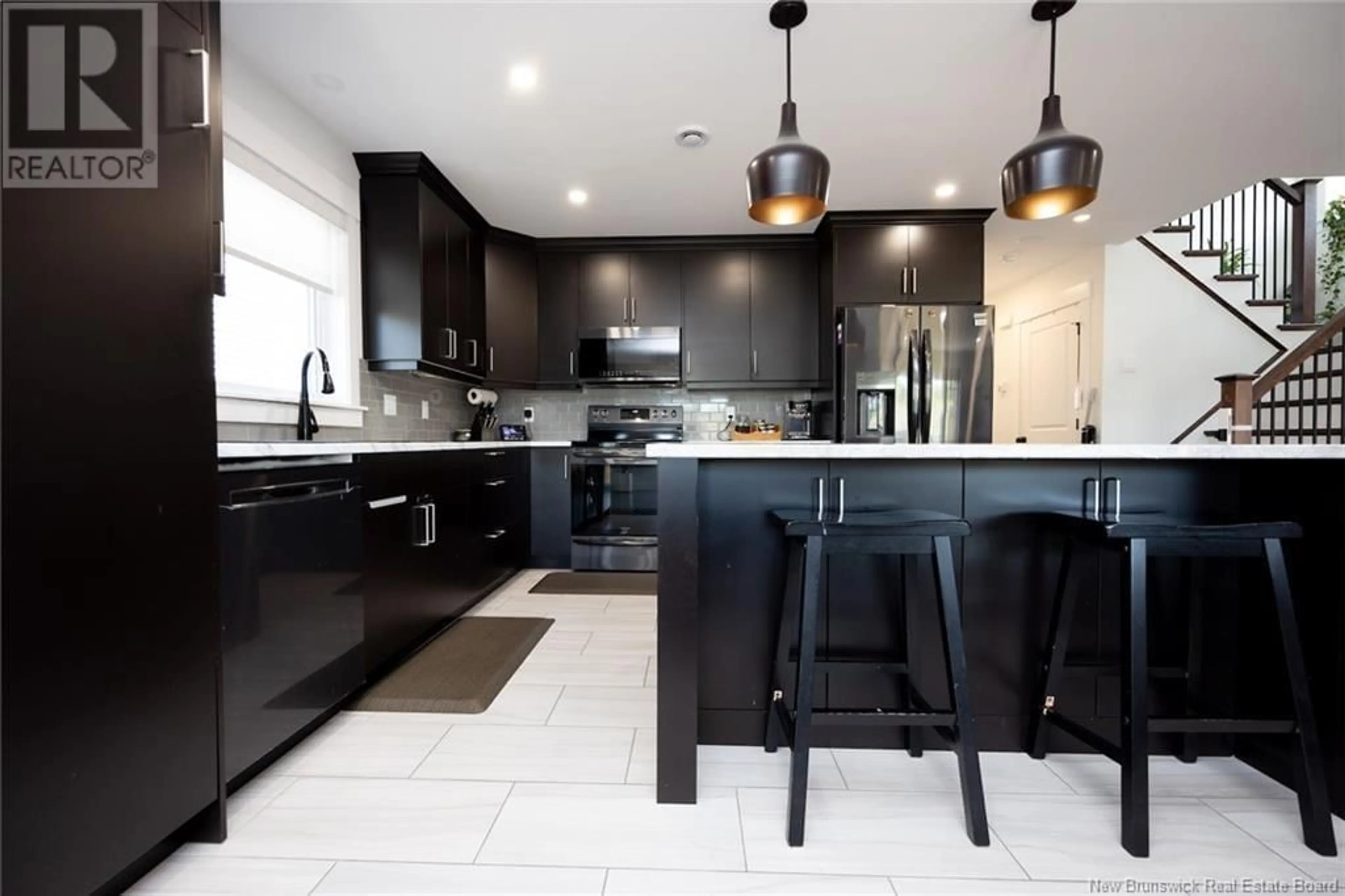 Contemporary kitchen, ceramic/tile floor for 49 LORILYNN CRESCENT, Fredericton New Brunswick E3C0P3