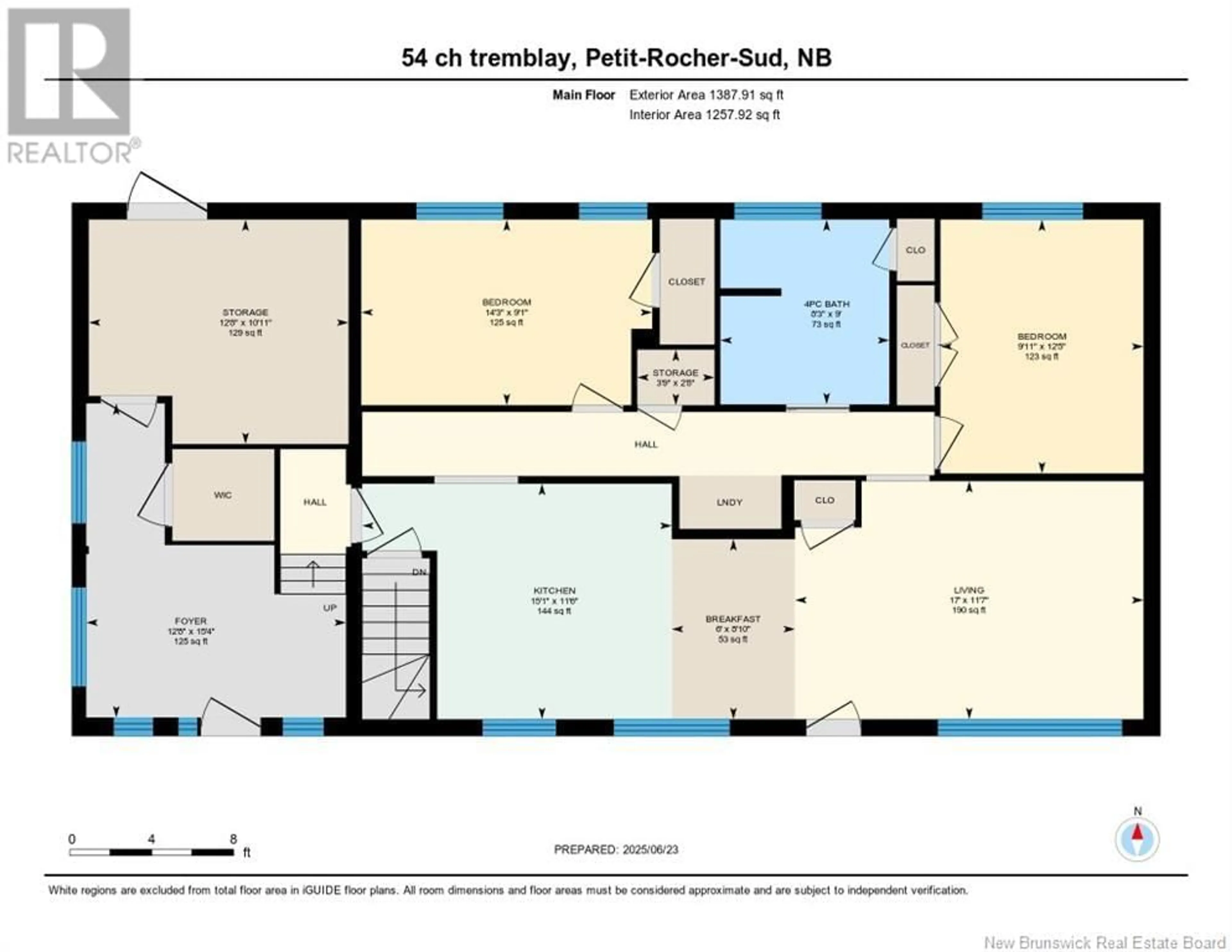 Floor plan for 54 CH TREMBLAY, Petit-Rocher-Sud New Brunswick E8J1A5
