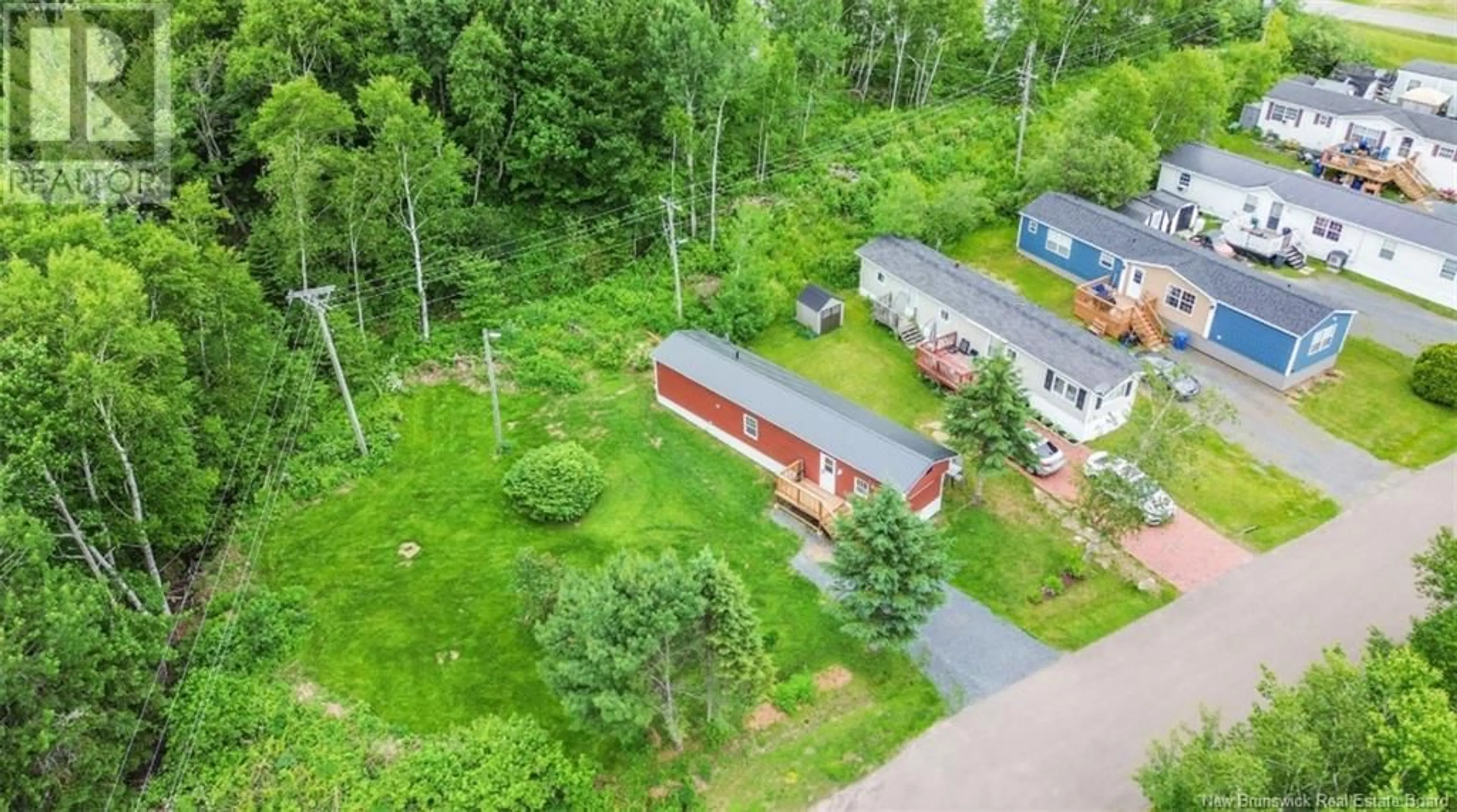 A pic from outside/outdoor area/front of a property/back of a property/a pic from drone, forest/trees view for 170 EVERGREEN STREET, Fredericton New Brunswick E3B6M9