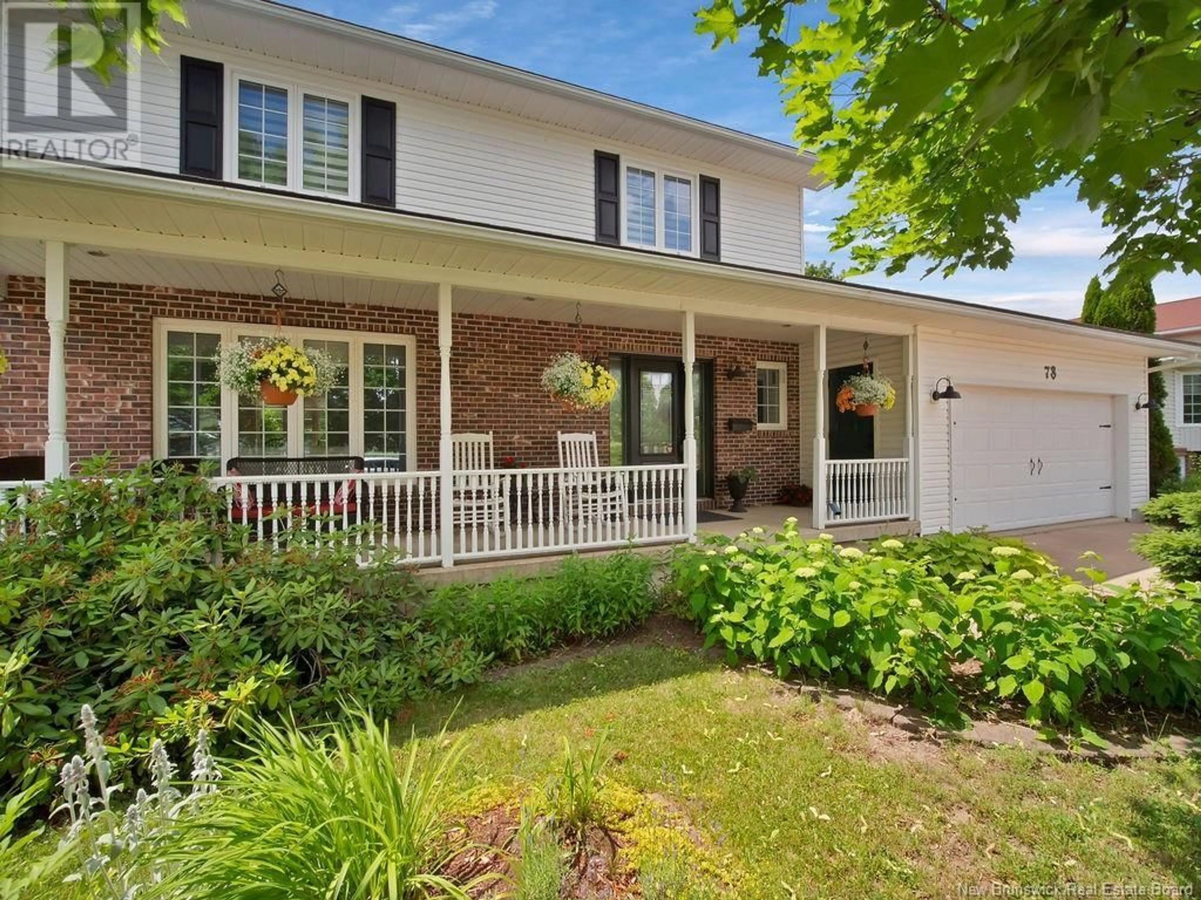 Home with brick exterior material, street for 78 ELMHURST ROAD, Moncton New Brunswick E1C9M5