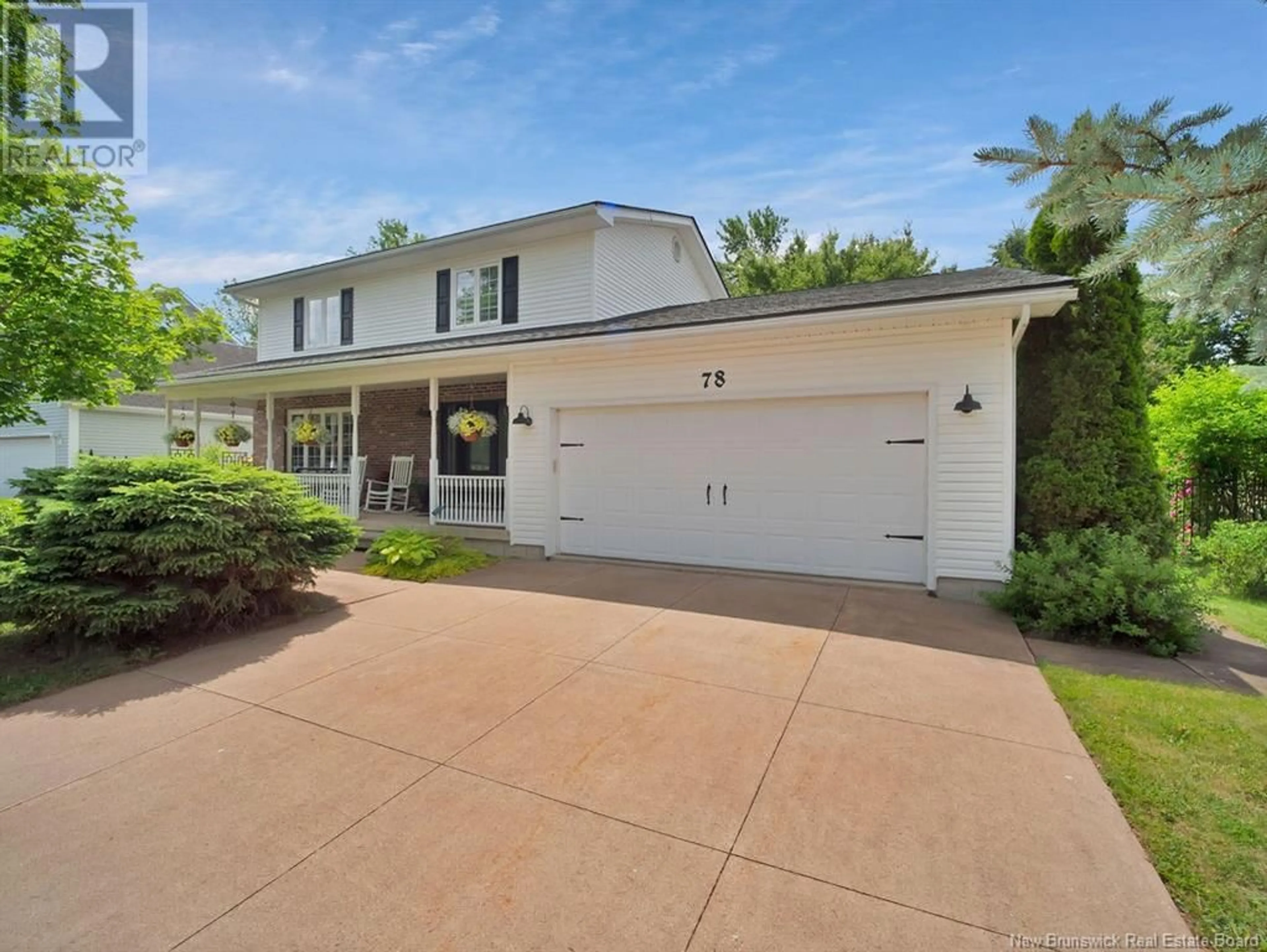 Home with vinyl exterior material, street for 78 ELMHURST ROAD, Moncton New Brunswick E1C9M5