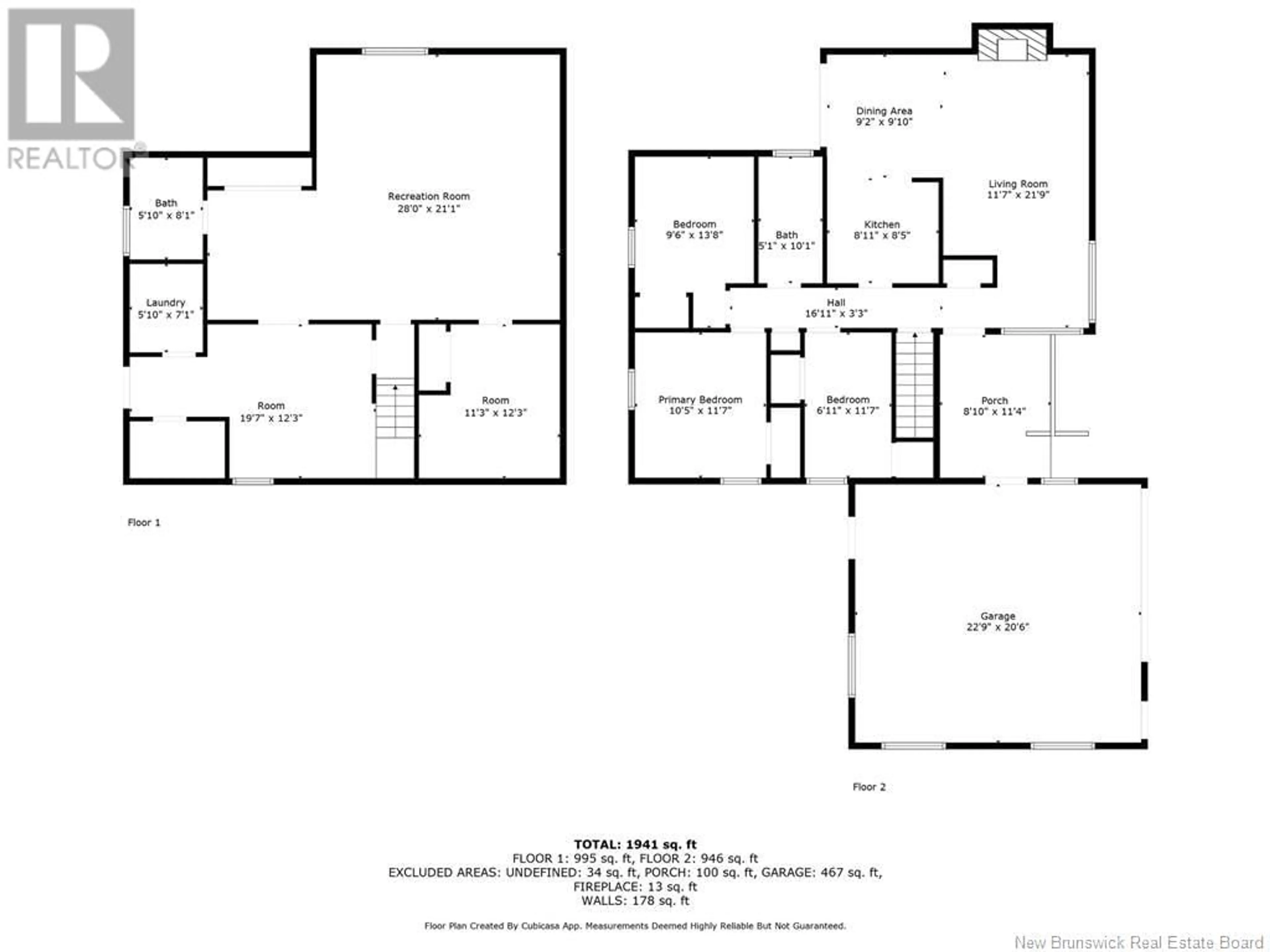 Floor plan for 218 CENTENNIAL HEIGHTS STREET, Dalhousie New Brunswick E8C1K4