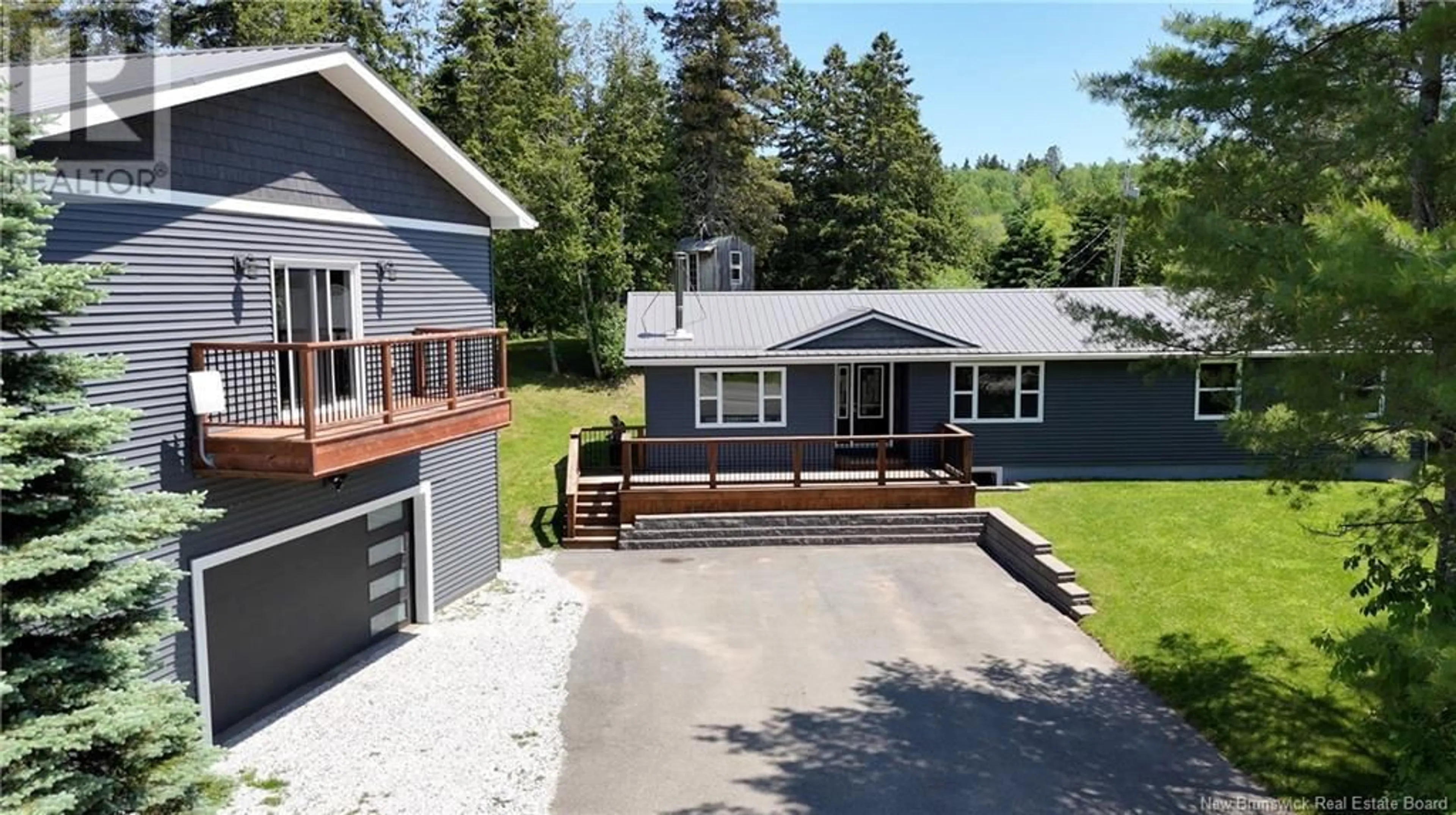 A pic from outside/outdoor area/front of a property/back of a property/a pic from drone, street for 596 CENTENNIAL ROAD, Passekeag New Brunswick E5N7M2