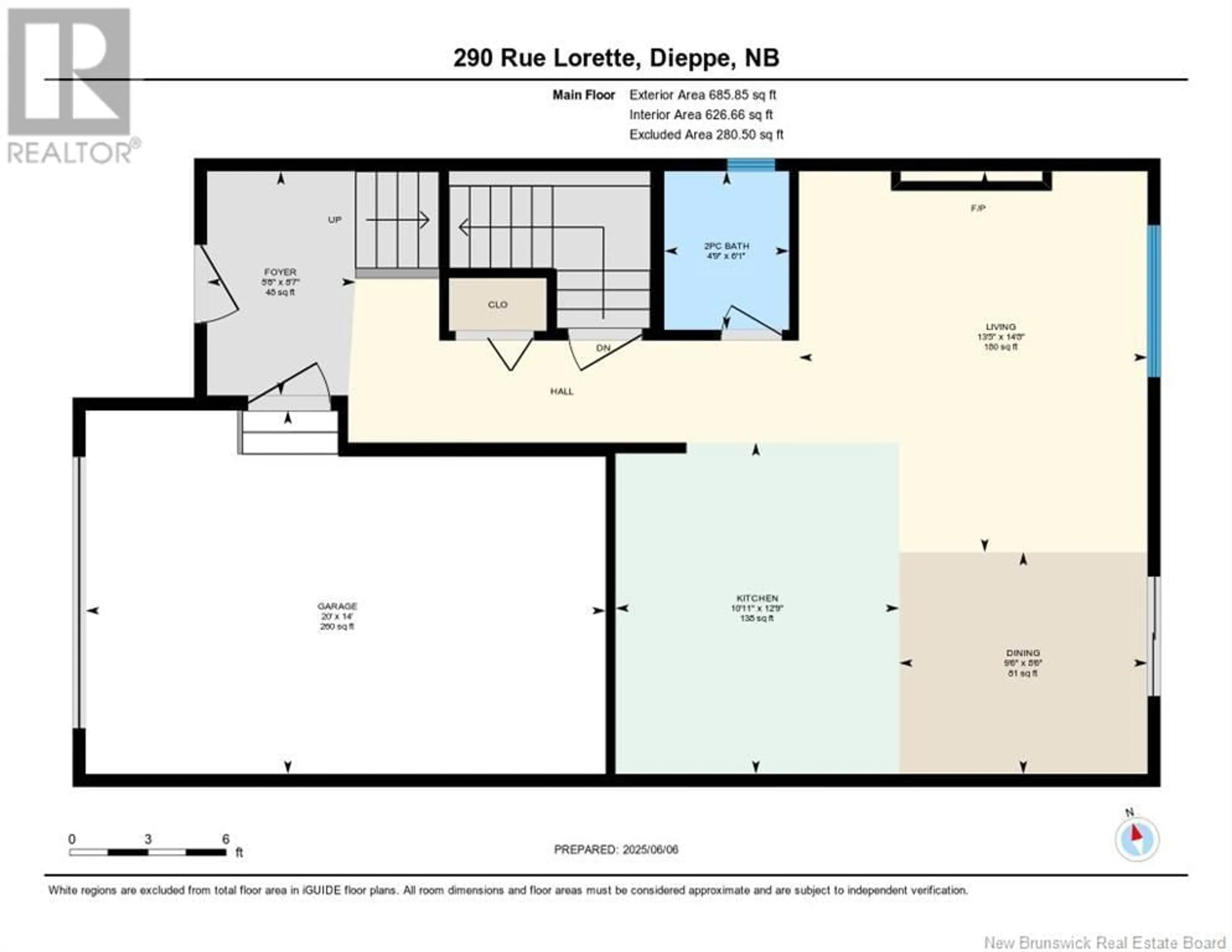 Floor plan for 290 LORETTE, Dieppe New Brunswick E1A8J9