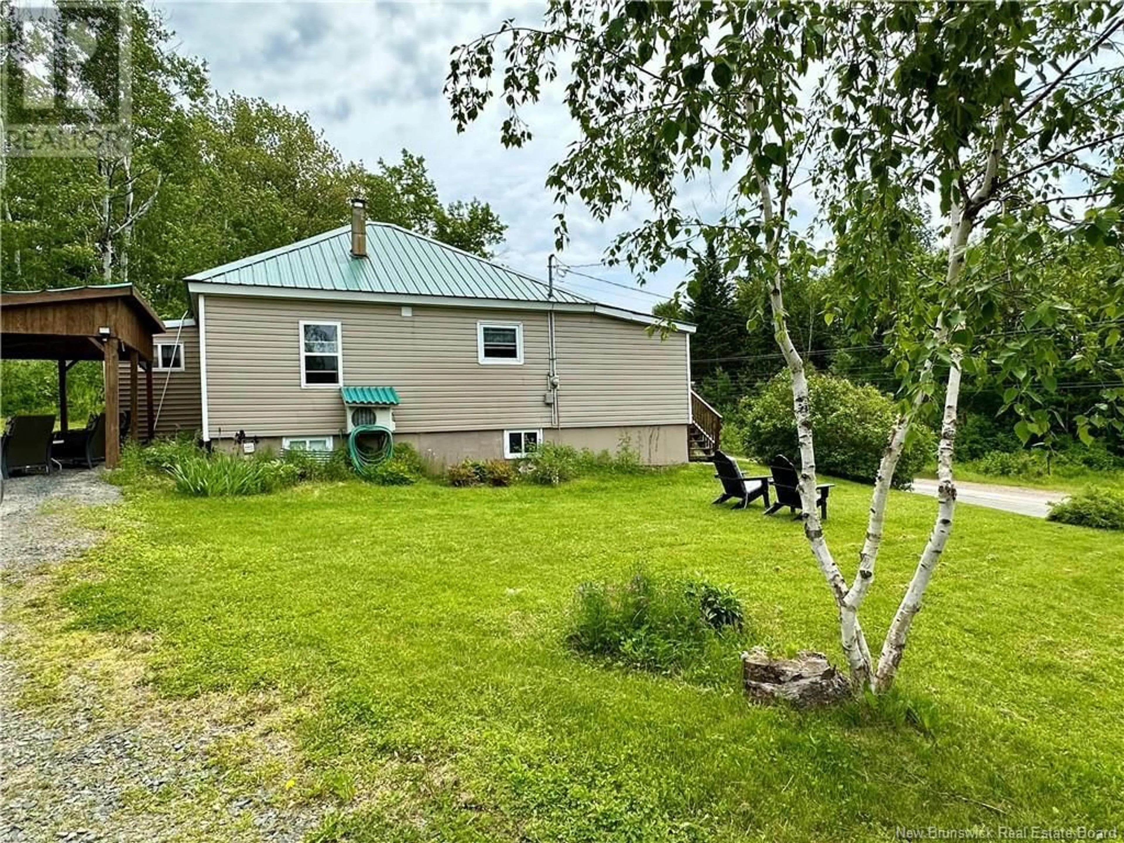 A pic from outside/outdoor area/front of a property/back of a property/a pic from drone, water/lake/river/ocean view for 2647 108 ROUTE, Renous New Brunswick E9E2N2