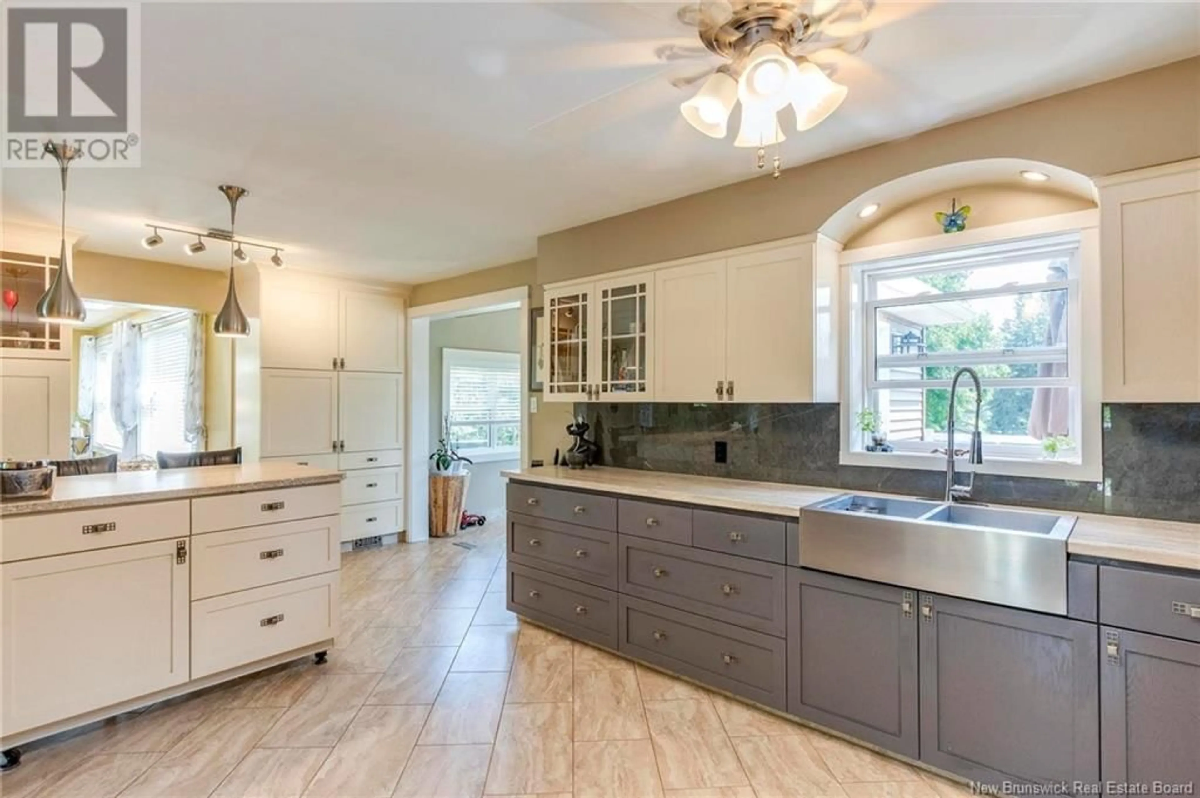 Open concept kitchen, ceramic/tile floor for 295 MOLLINS ROAD, Salisbury New Brunswick E4J2X1