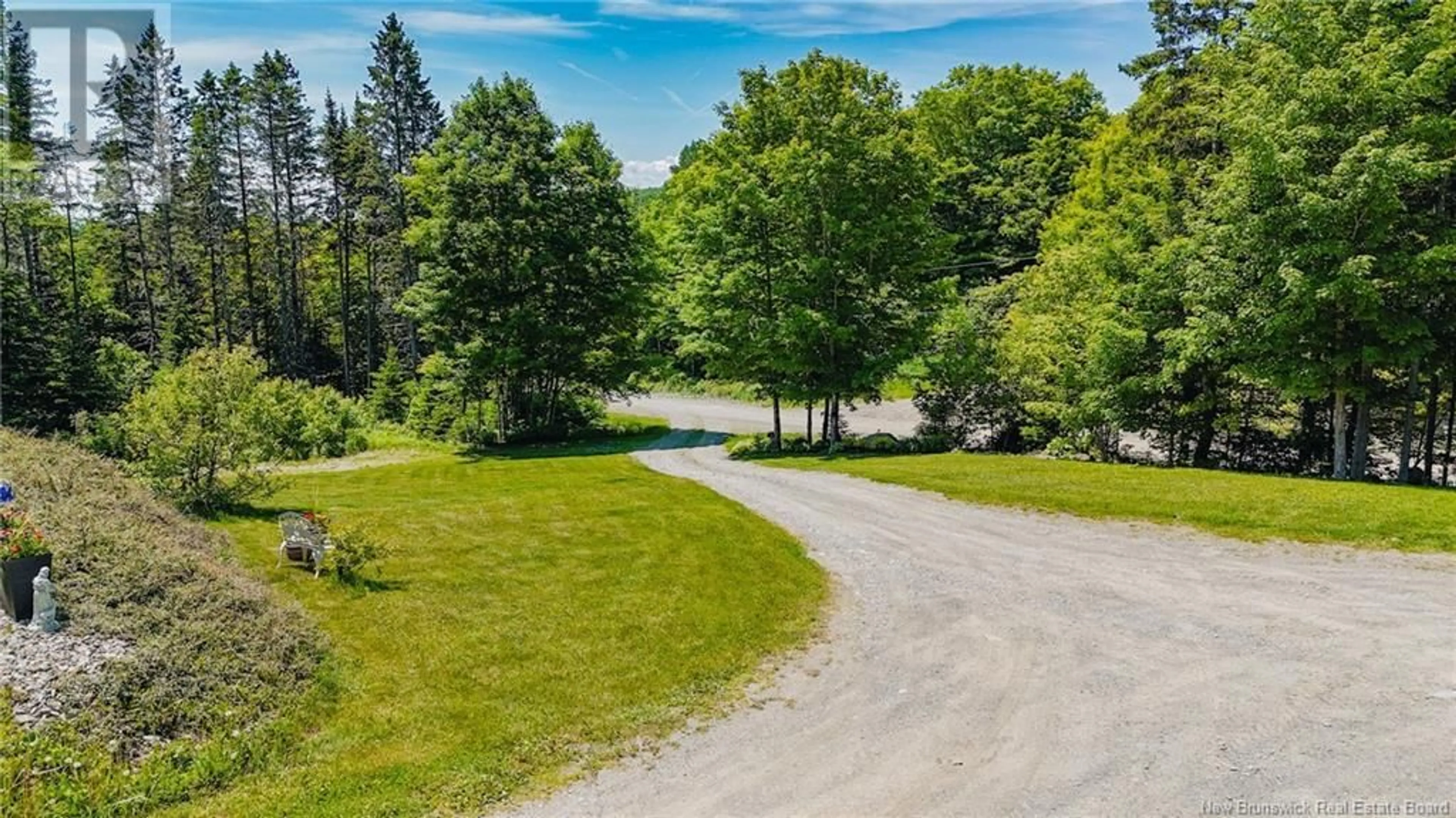 A pic from outside/outdoor area/front of a property/back of a property/a pic from drone, water/lake/river/ocean view for 534 KENNETH ROAD, Glassville New Brunswick E7L1V3