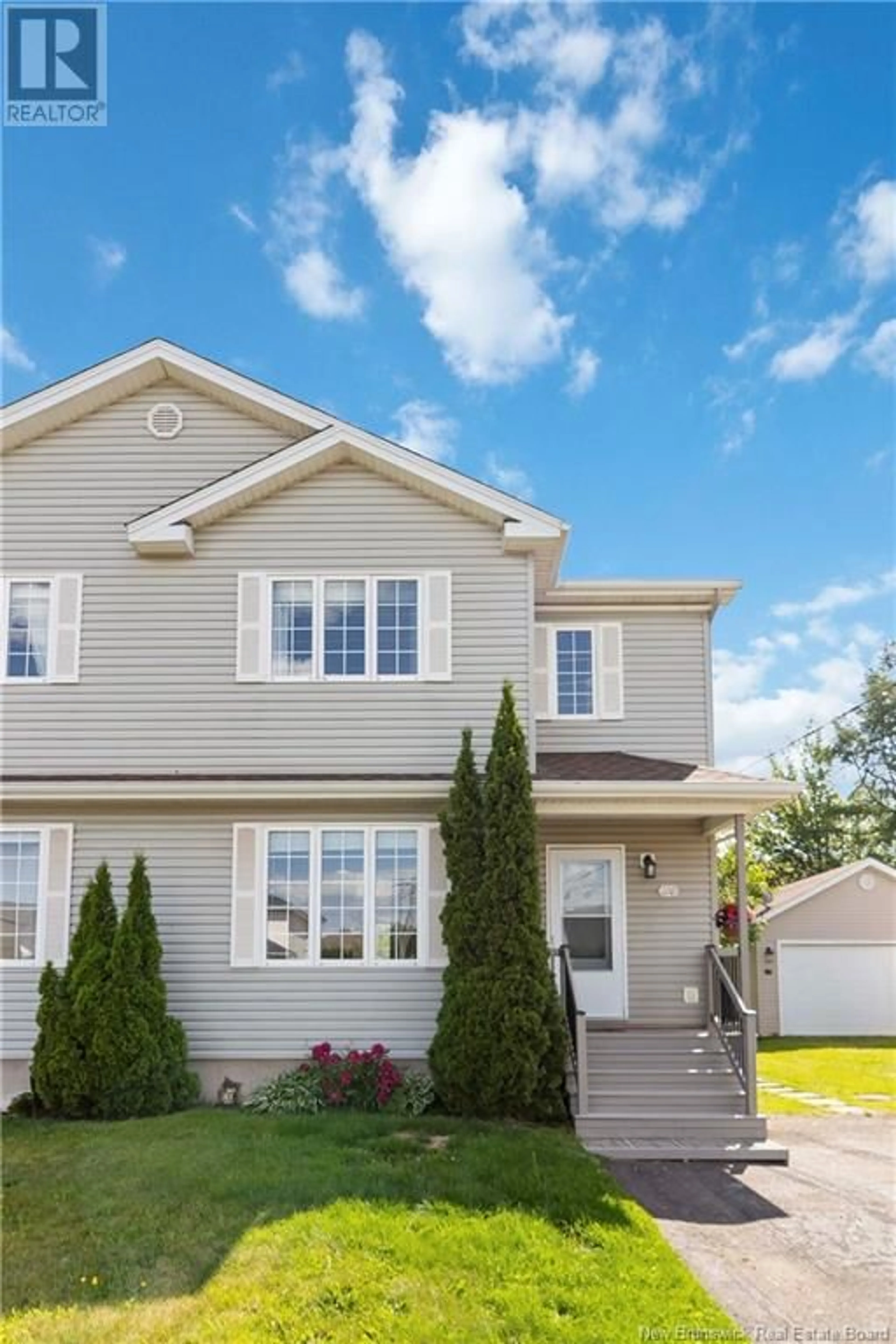 Home with vinyl exterior material, street for 110 RENNICK ROAD, Moncton New Brunswick E1G4X2