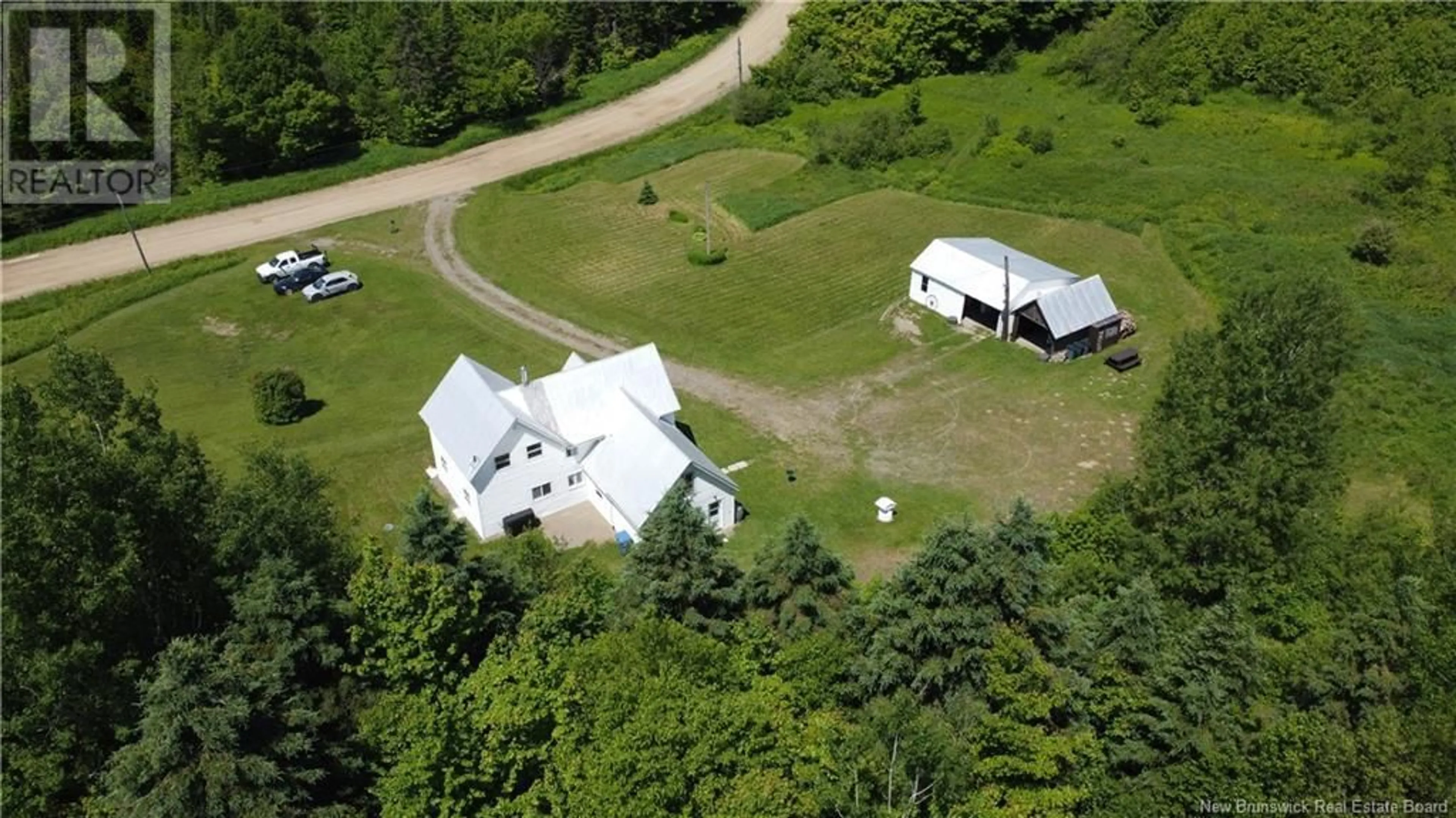 A pic from outside/outdoor area/front of a property/back of a property/a pic from drone, unknown for 389 EAST KNOWLESVILLE ROAD, Knowlesville New Brunswick E7L1M5