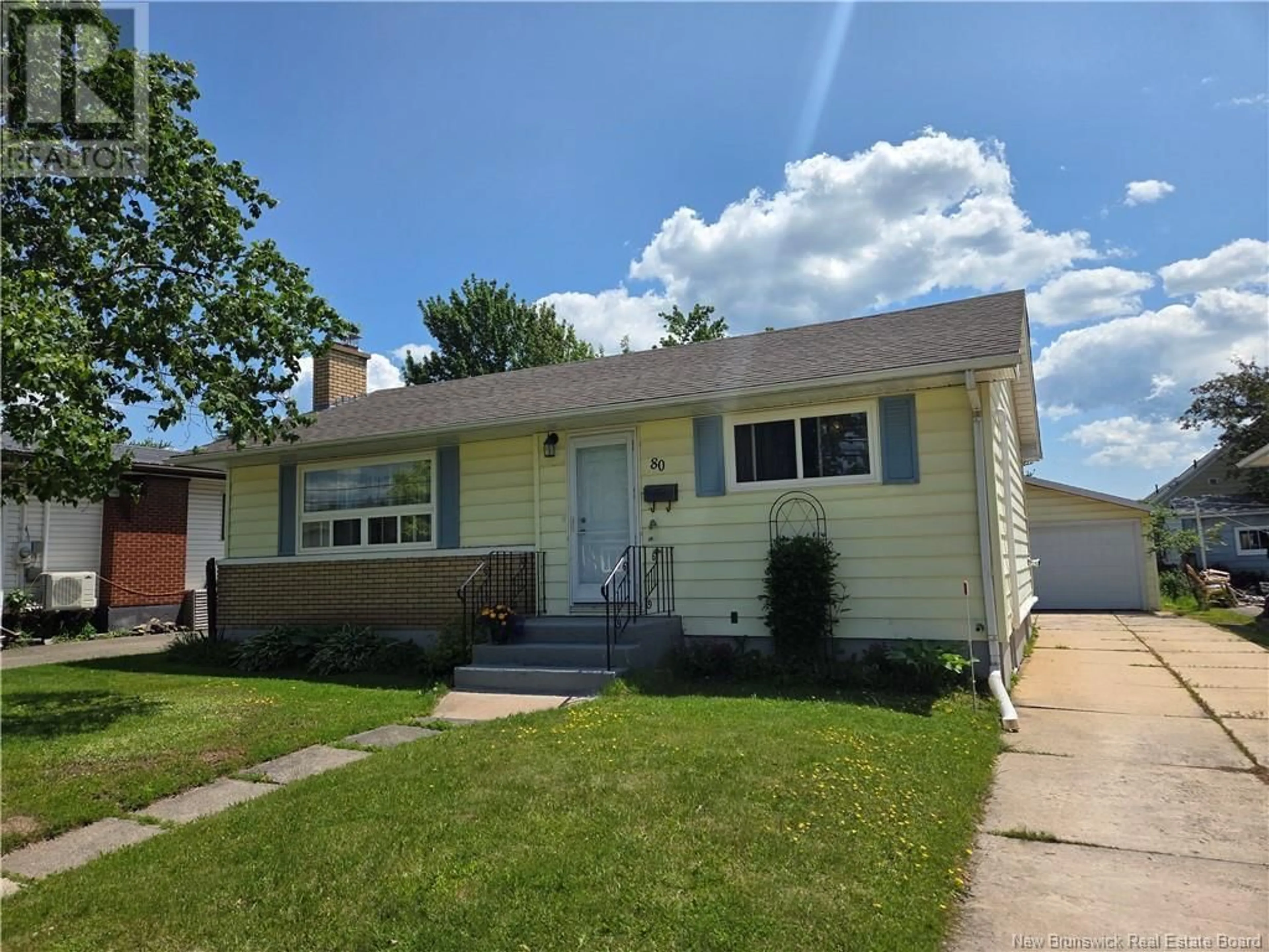 Home with vinyl exterior material, street for 80 KILLAM DRIVE, Moncton New Brunswick E1C3R5