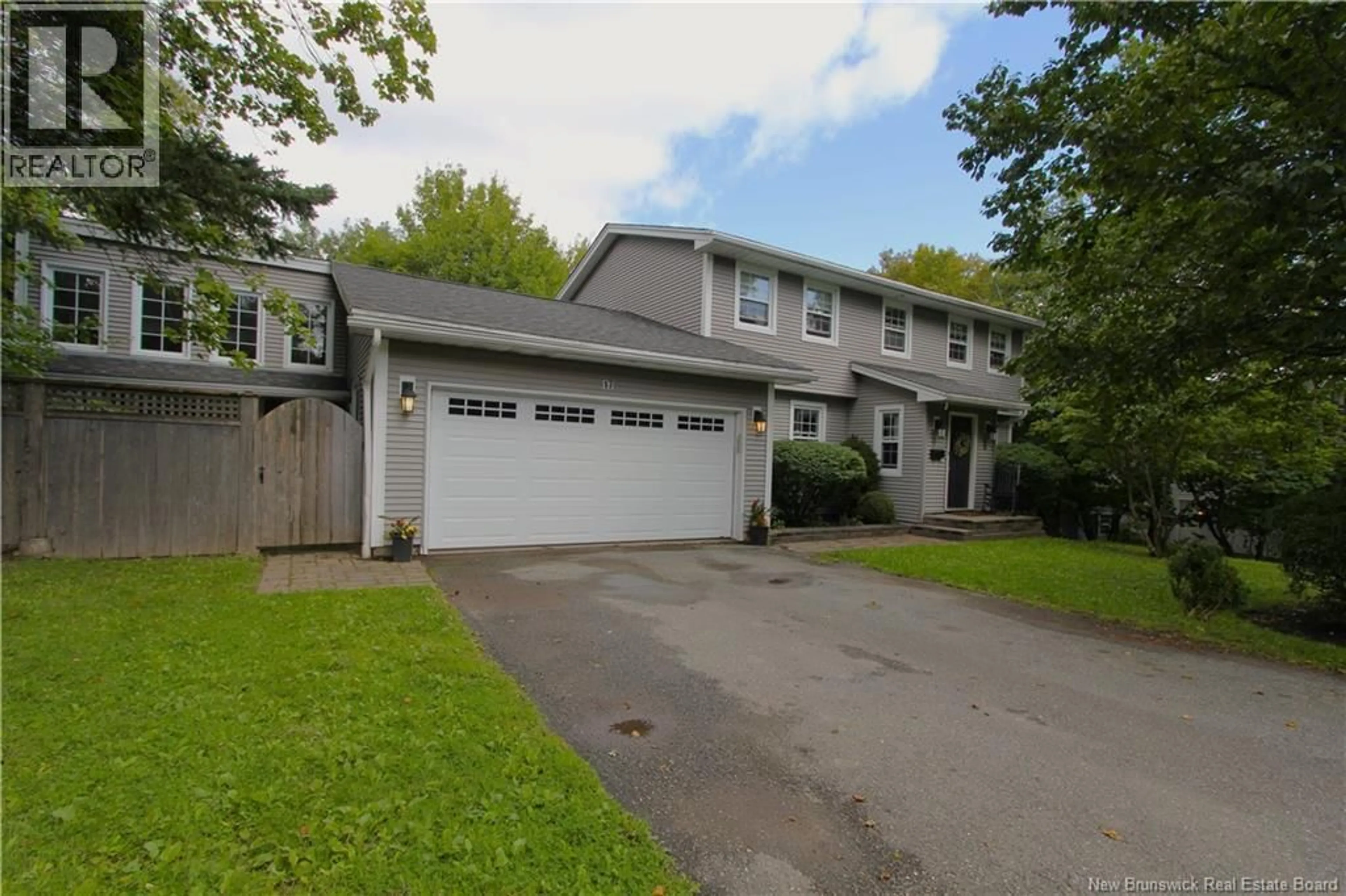 Home with vinyl exterior material, street for 17 CRESTLINE ROAD, Rothesay New Brunswick E2H1C5