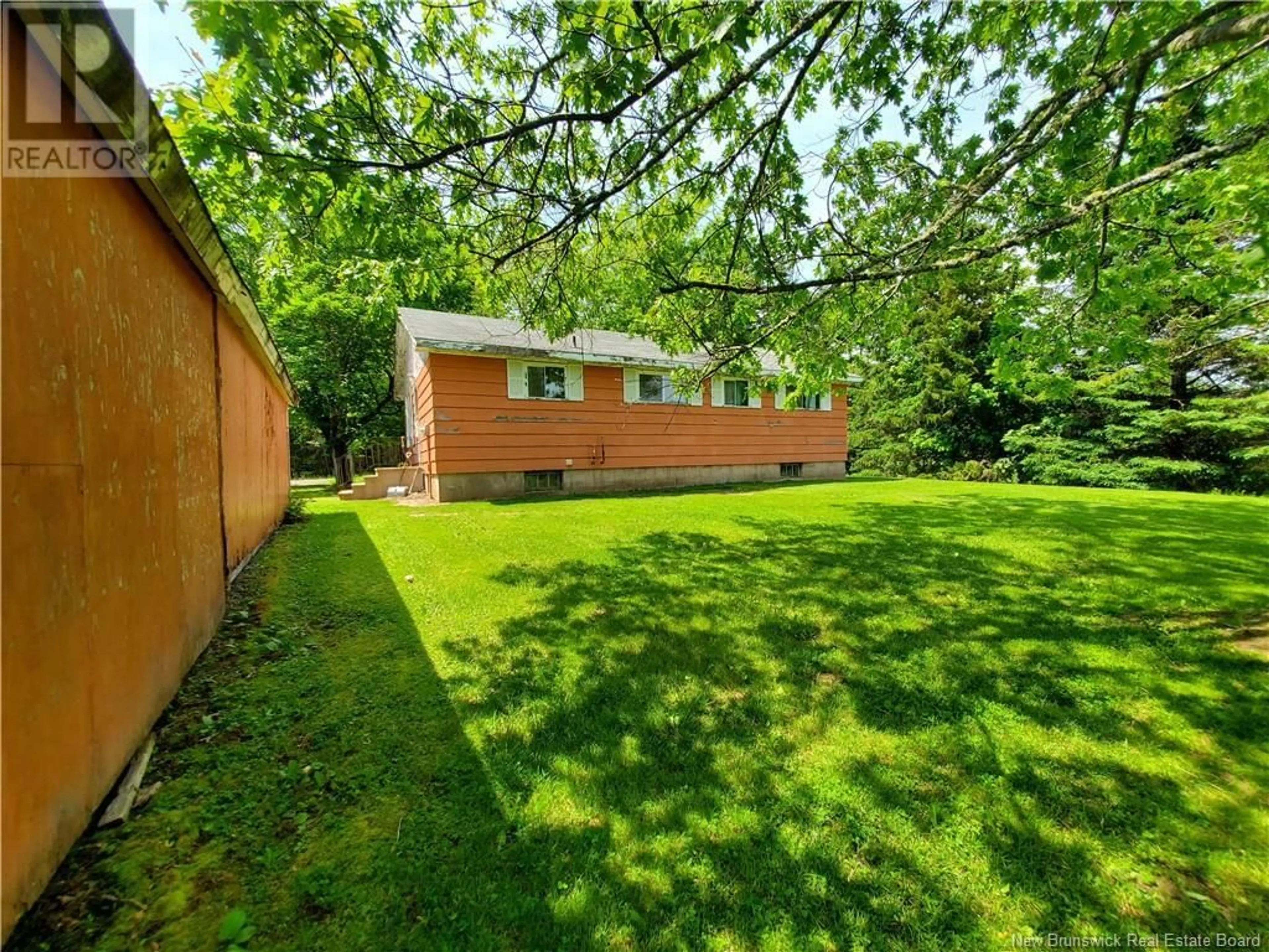 A pic from outside/outdoor area/front of a property/back of a property/a pic from drone, forest/trees view for 2169 ROUTE 490, Ammon New Brunswick E1G3P3