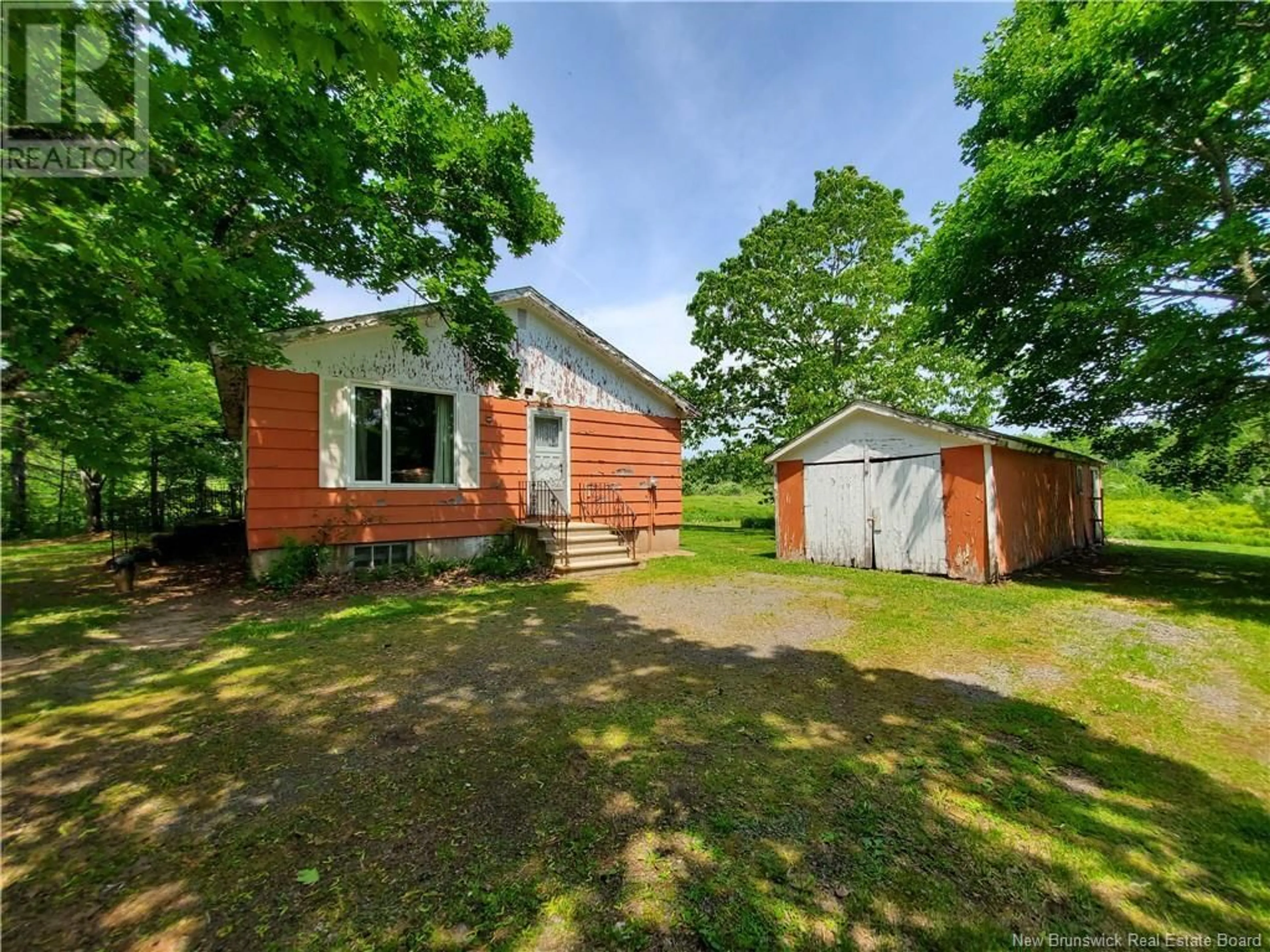 A pic from outside/outdoor area/front of a property/back of a property/a pic from drone, street for 2169 ROUTE 490, Ammon New Brunswick E1G3P3