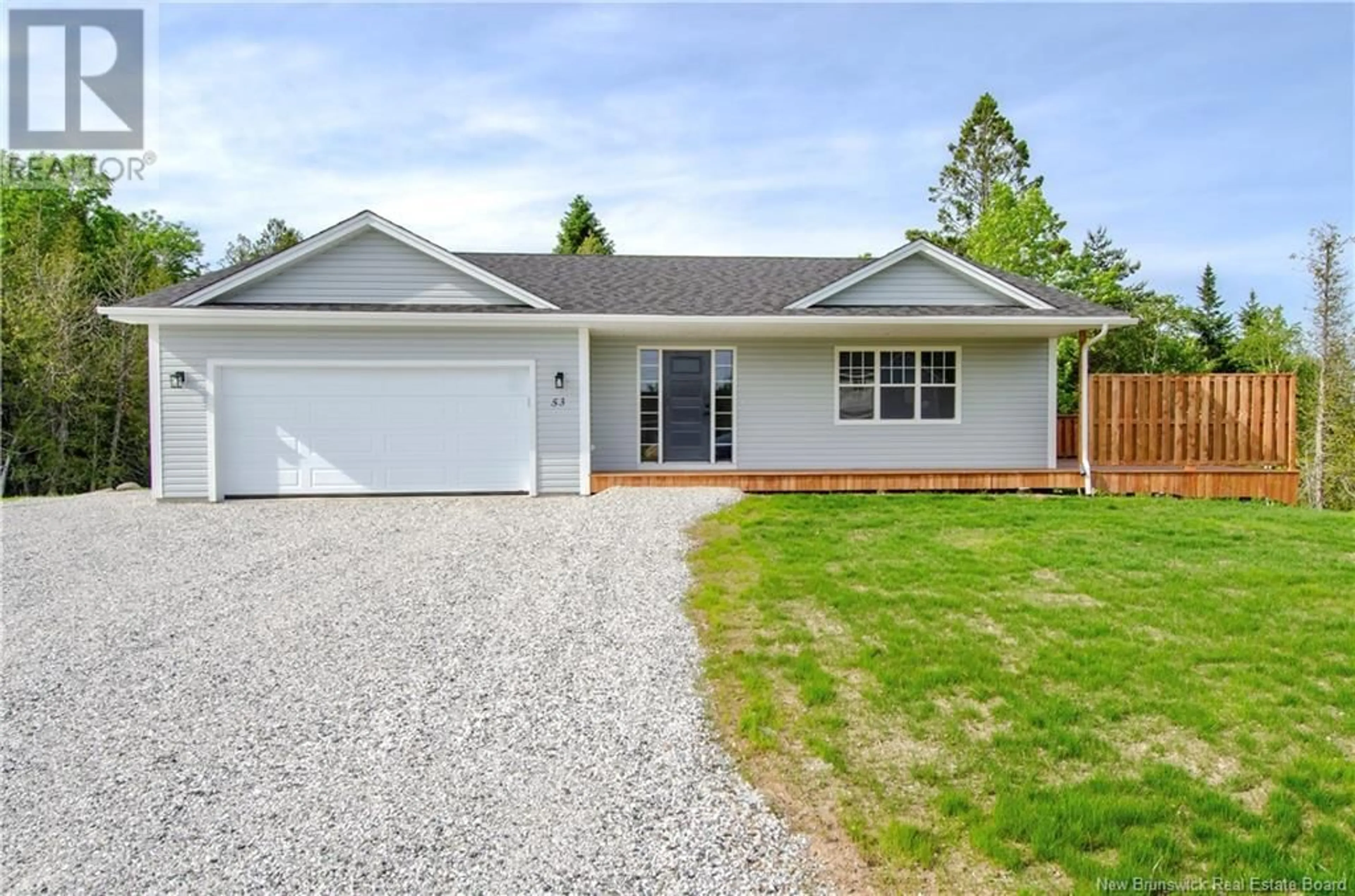 Home with vinyl exterior material, street for 53 WHITEHORSE DRIVE, Quispamsis New Brunswick E2E6C1