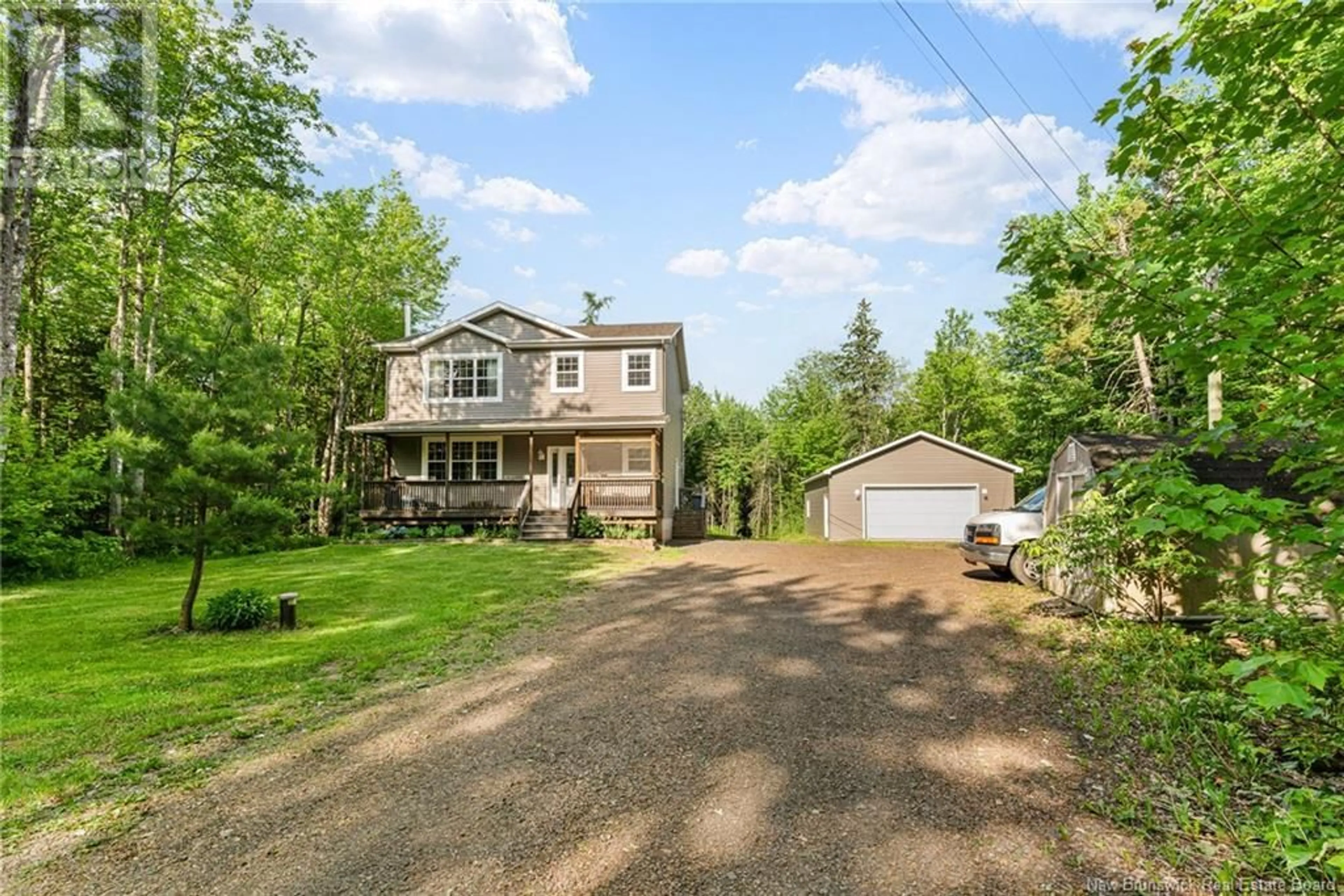 A pic from outside/outdoor area/front of a property/back of a property/a pic from drone, unknown for 133 MACLEAN CROSSROAD ROAD, Irishtown New Brunswick E1H1R7
