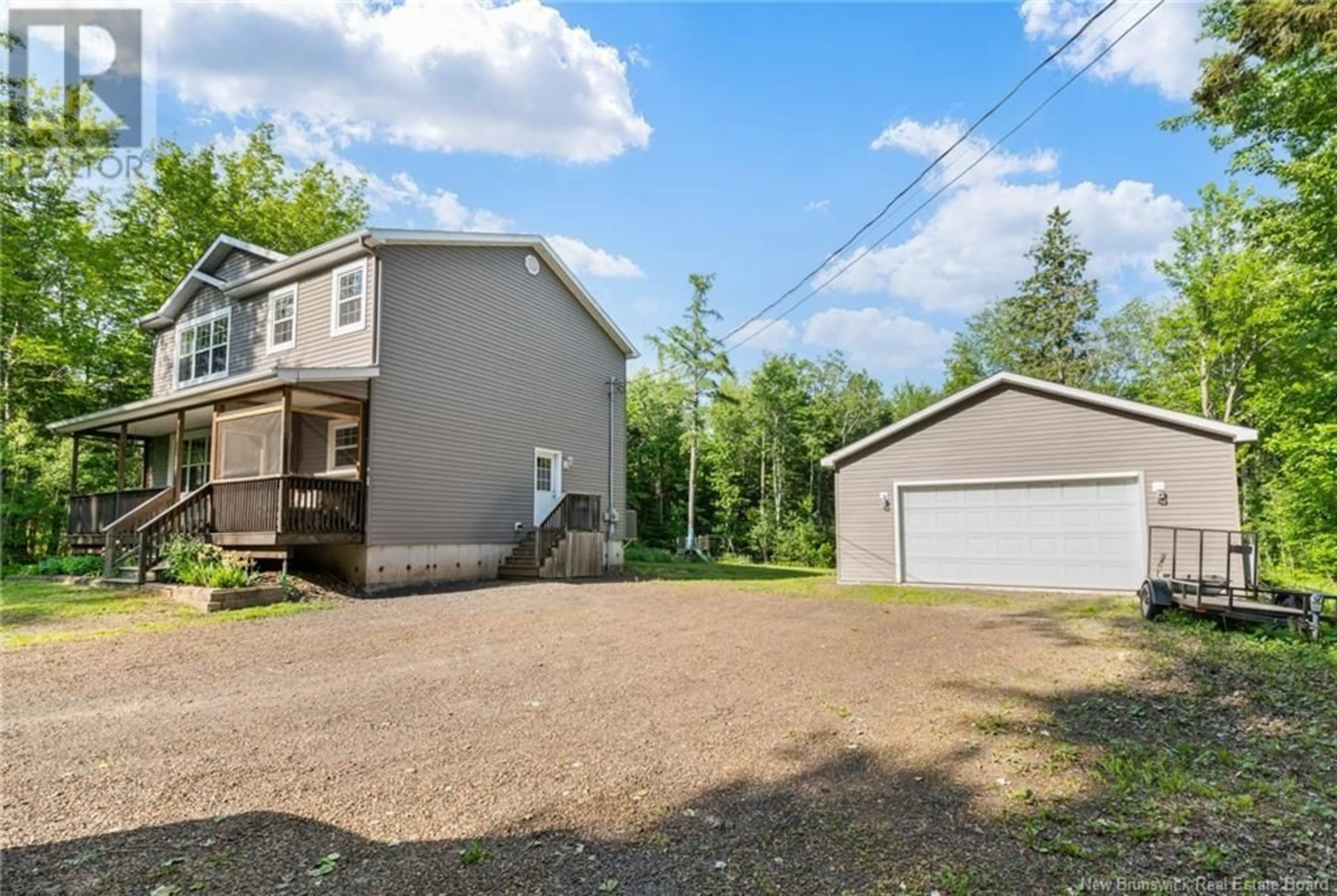 A pic from outside/outdoor area/front of a property/back of a property/a pic from drone, unknown for 133 MACLEAN CROSSROAD ROAD, Irishtown New Brunswick E1H1R7