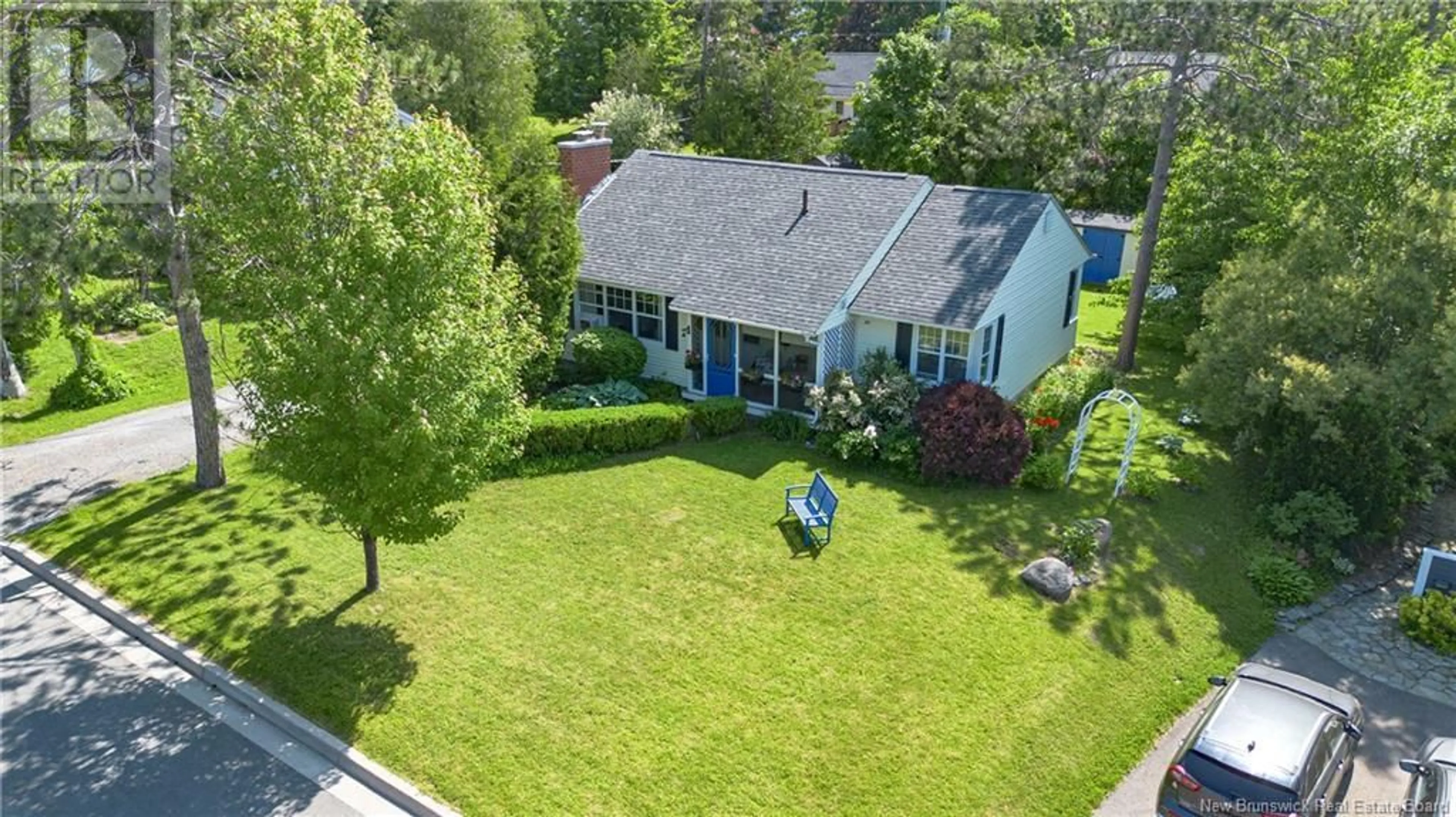 A pic from outside/outdoor area/front of a property/back of a property/a pic from drone, street for 110 CEDAR AVENUE, Fredericton New Brunswick E3A2C5