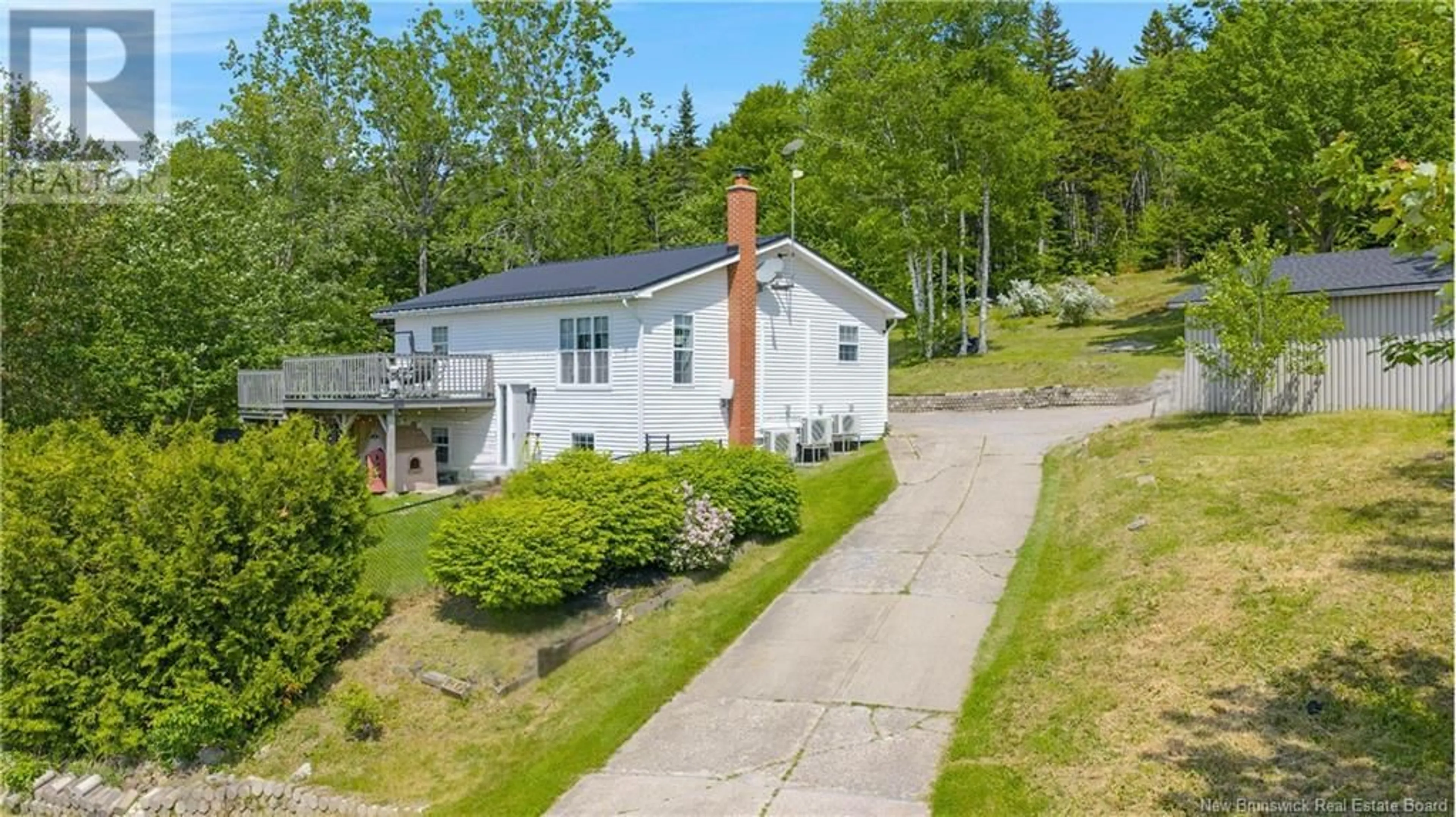 A pic from outside/outdoor area/front of a property/back of a property/a pic from drone, street for 2422 ROUTE 845, Bayswater New Brunswick E5S1M3