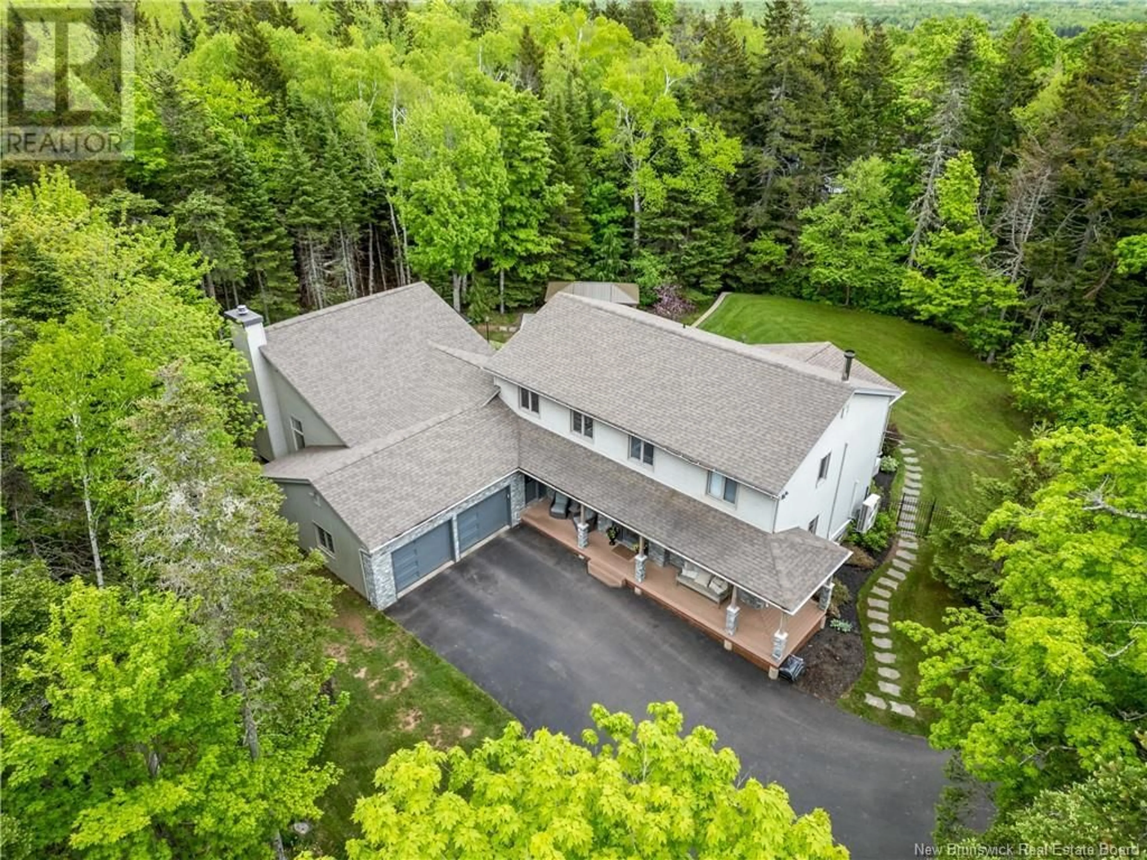 A pic from outside/outdoor area/front of a property/back of a property/a pic from drone, unknown for 83 BIRCH HILL CRESCENT, Ammon New Brunswick E1G4R2