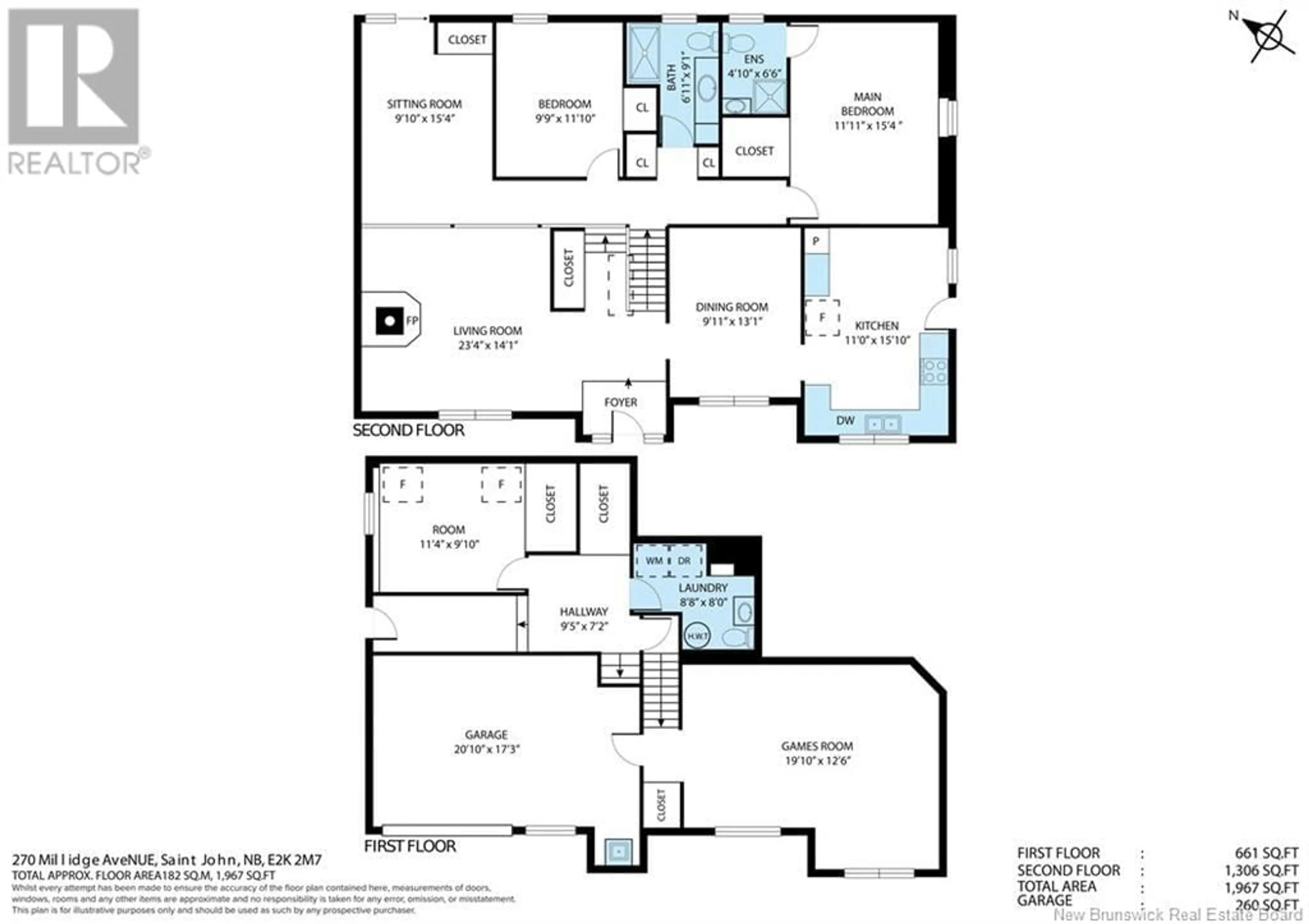 Floor plan for 270 MILLIDGE AVENUE, Saint John New Brunswick E2K2M7