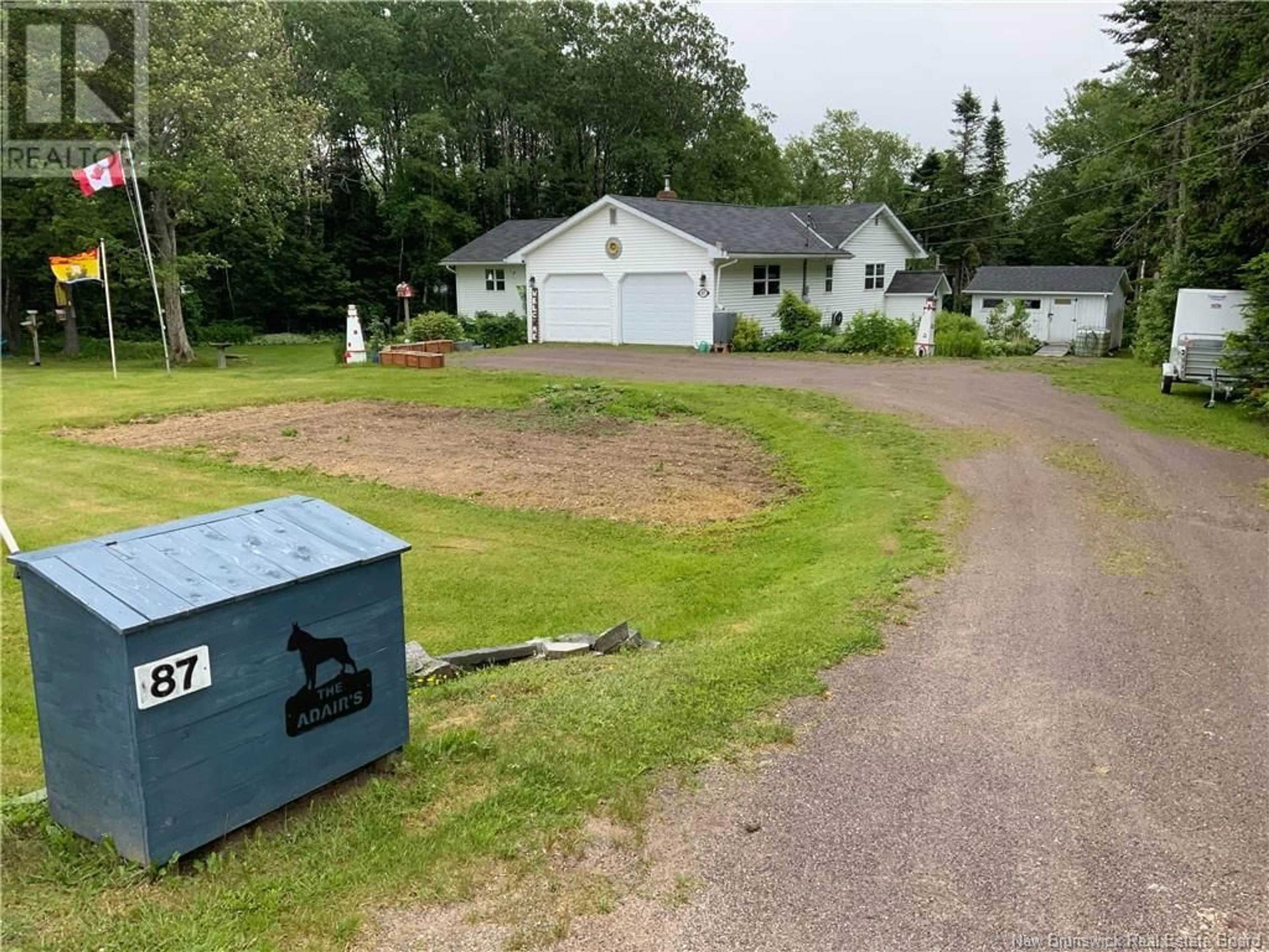 A pic from outside/outdoor area/front of a property/back of a property/a pic from drone, street for 87 VALLEYVIEW DRIVE, Wards Creek New Brunswick E4E4P5