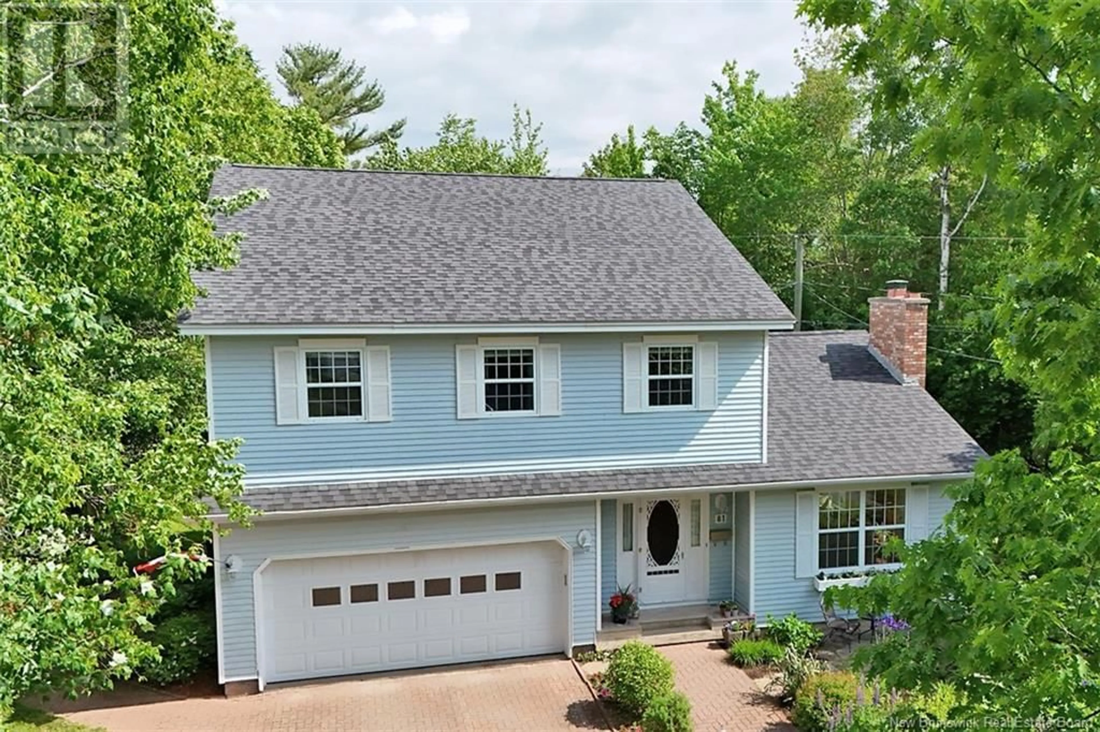 Home with vinyl exterior material, street for 81 BIRMINGHAM COURT, Fredericton New Brunswick E3B6H2
