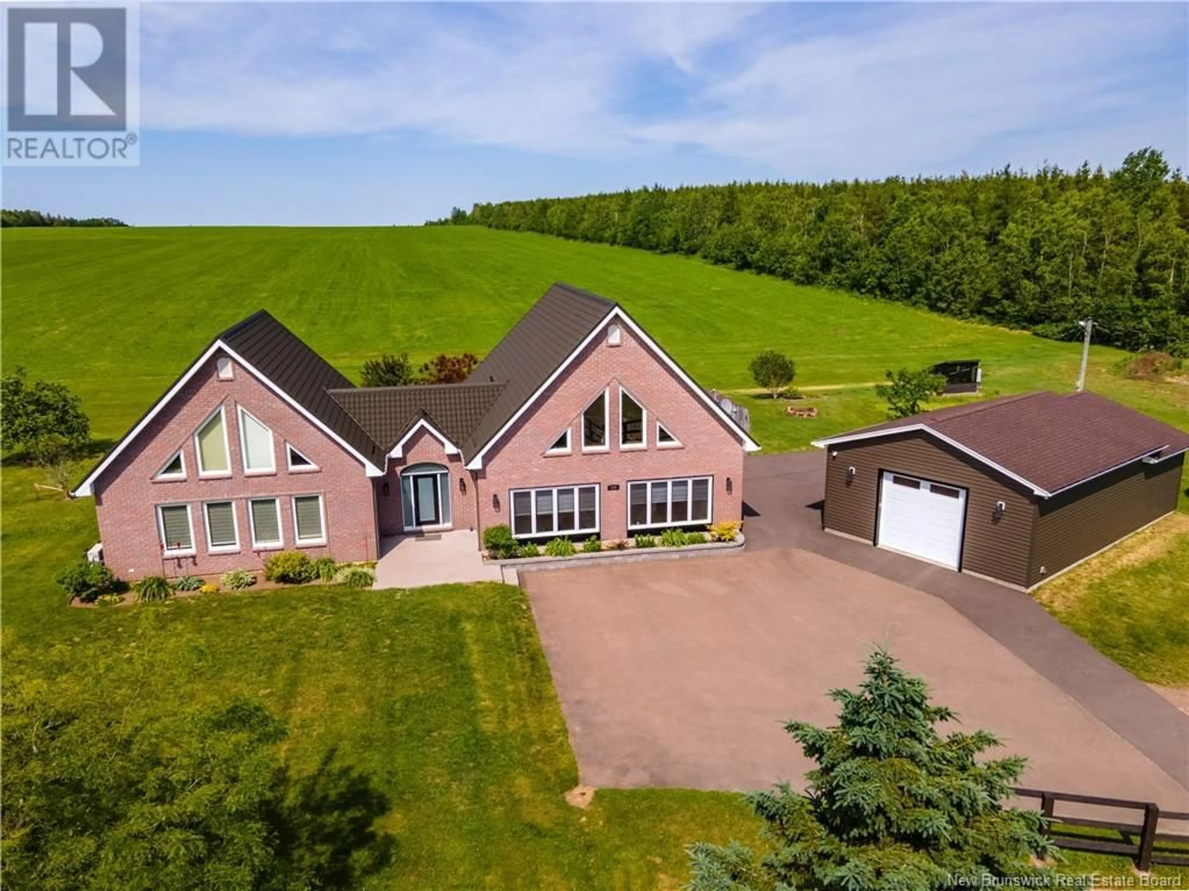 A pic from outside/outdoor area/front of a property/back of a property/a pic from drone, mountain view for 826 ROUTE 933, Haute-Aboujagane New Brunswick E4P5S4
